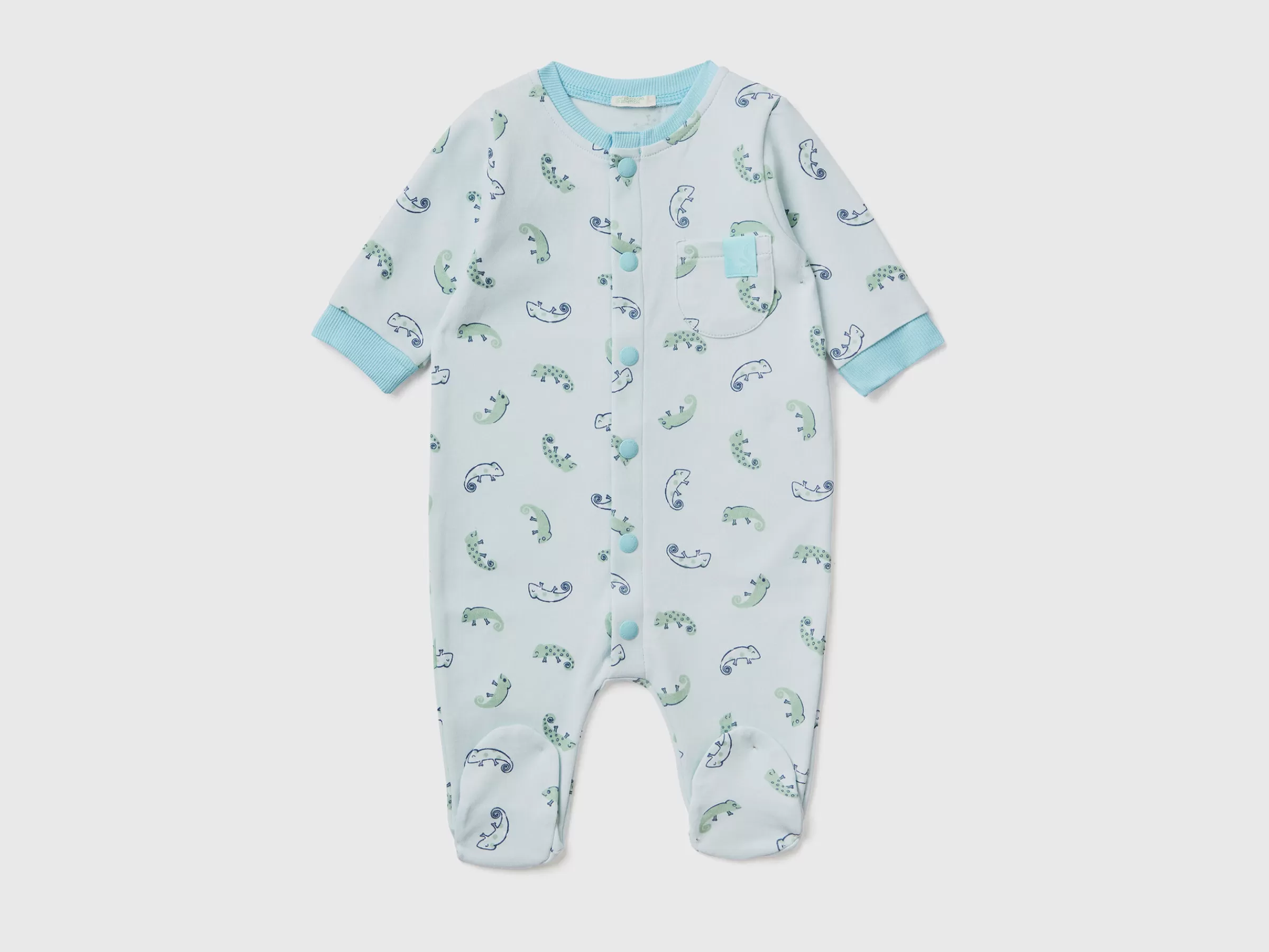 Babygrow Padrao Em Algodão Organico^Benetton Best Sale