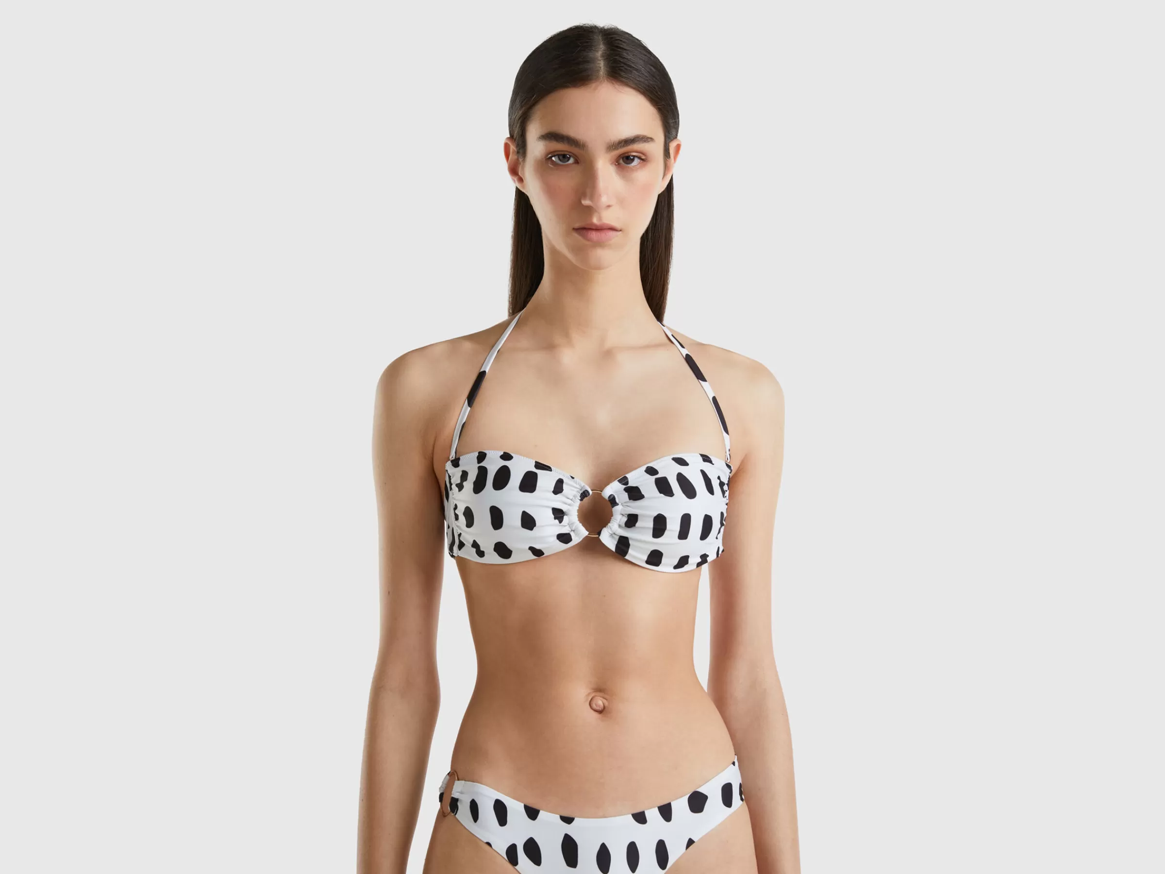 Bandeau De Banho Com Estampa Animal Print^Benetton Best