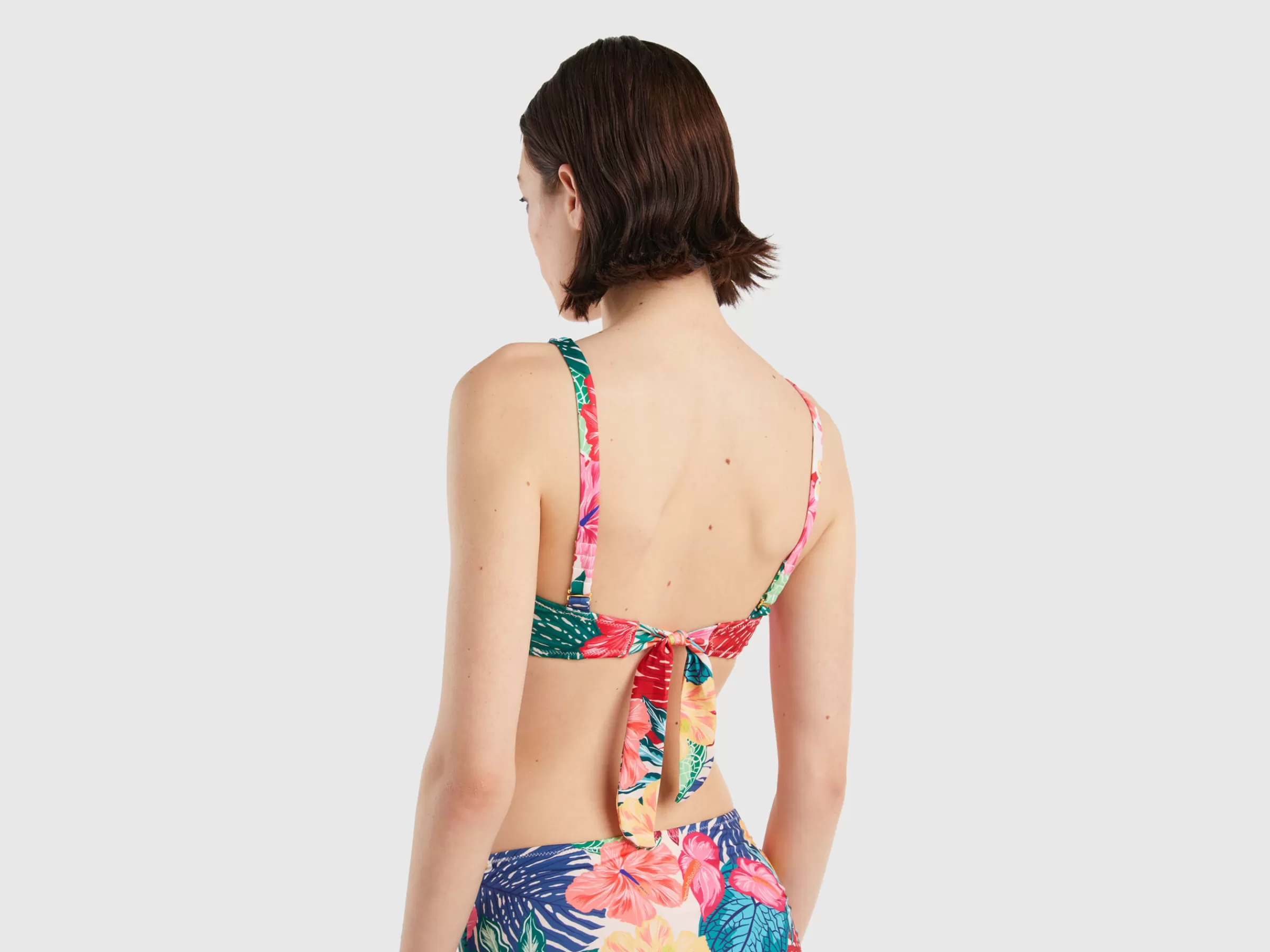 Bandeau De Banho Com Estampado Floral^Benetton Online