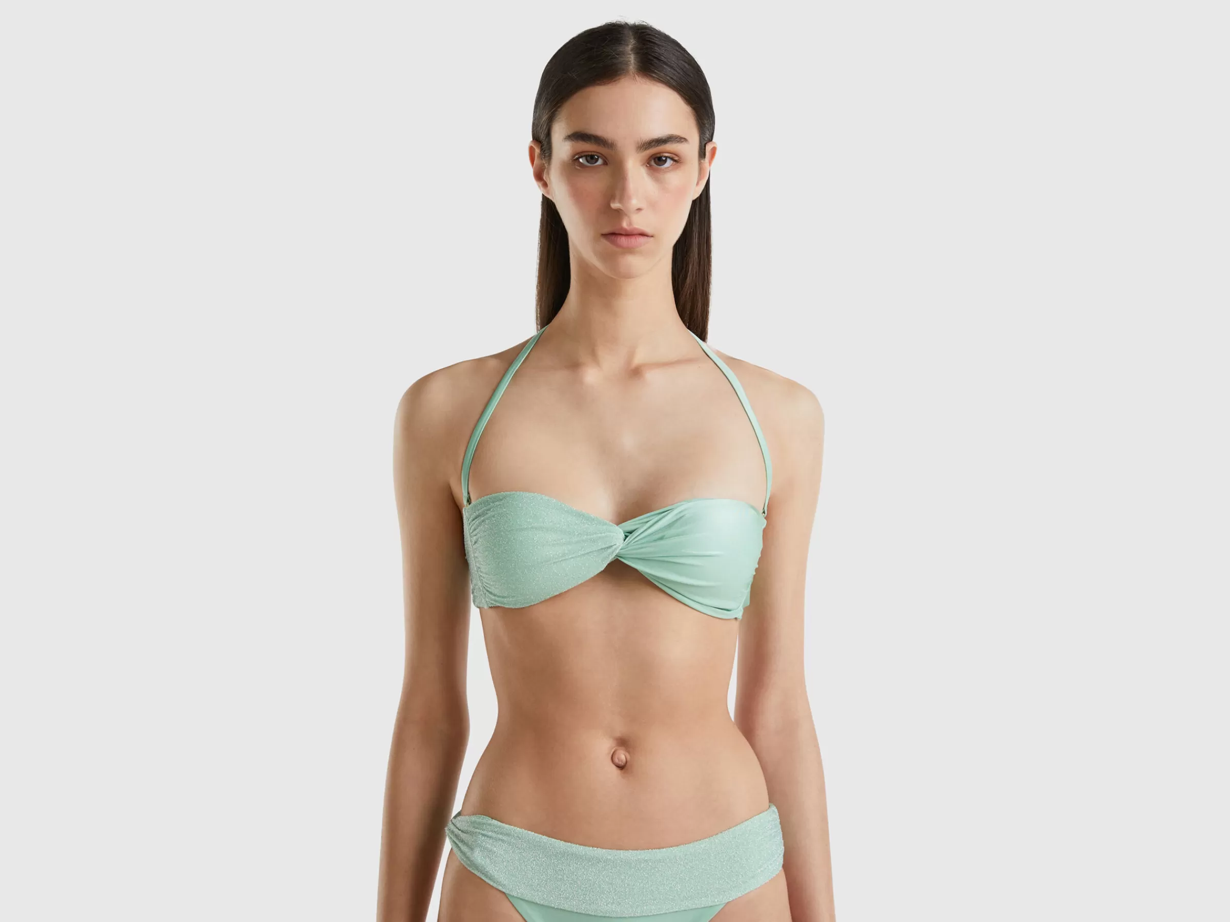 Bandeau De Banho Com Lurex^Benetton Outlet