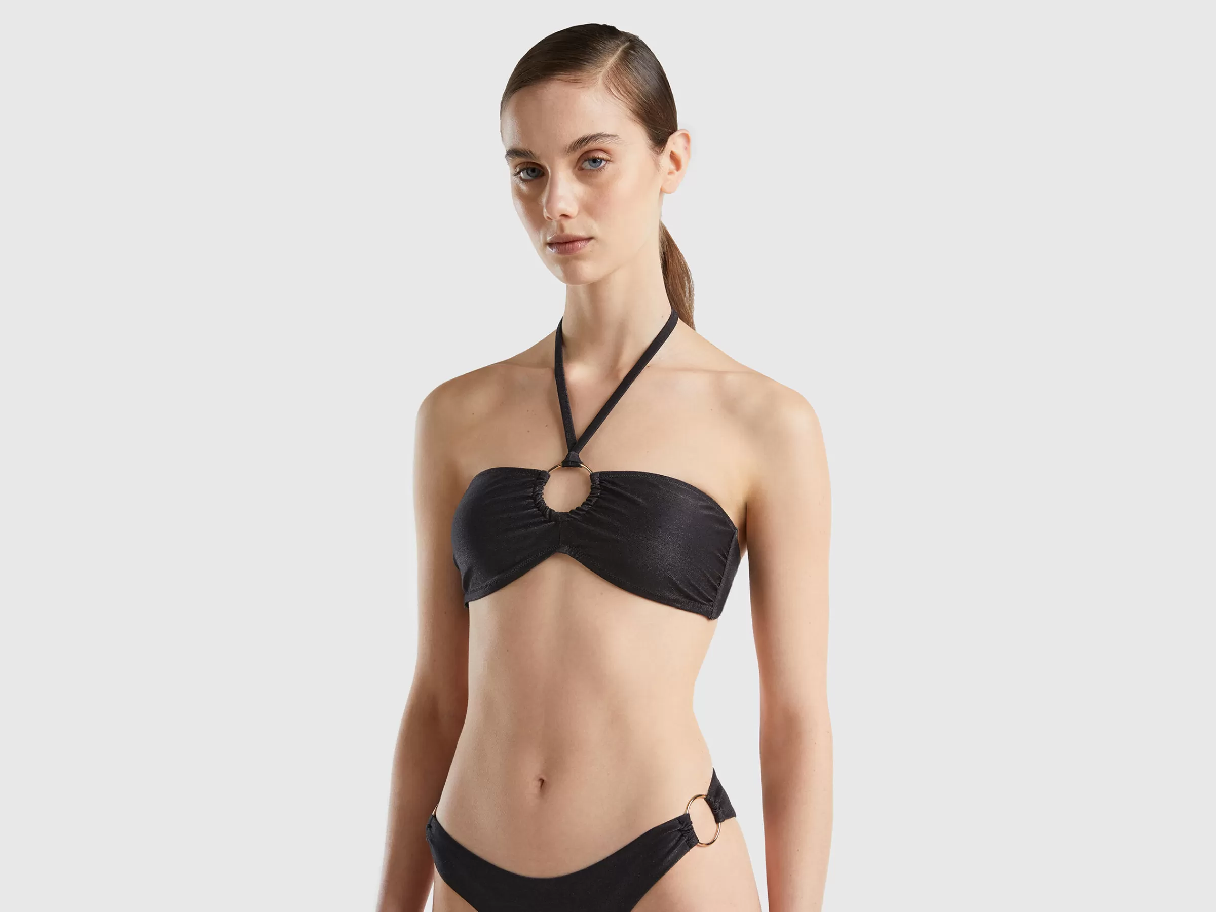 Bandeau De Banho Lurex Com Argola^Benetton Shop