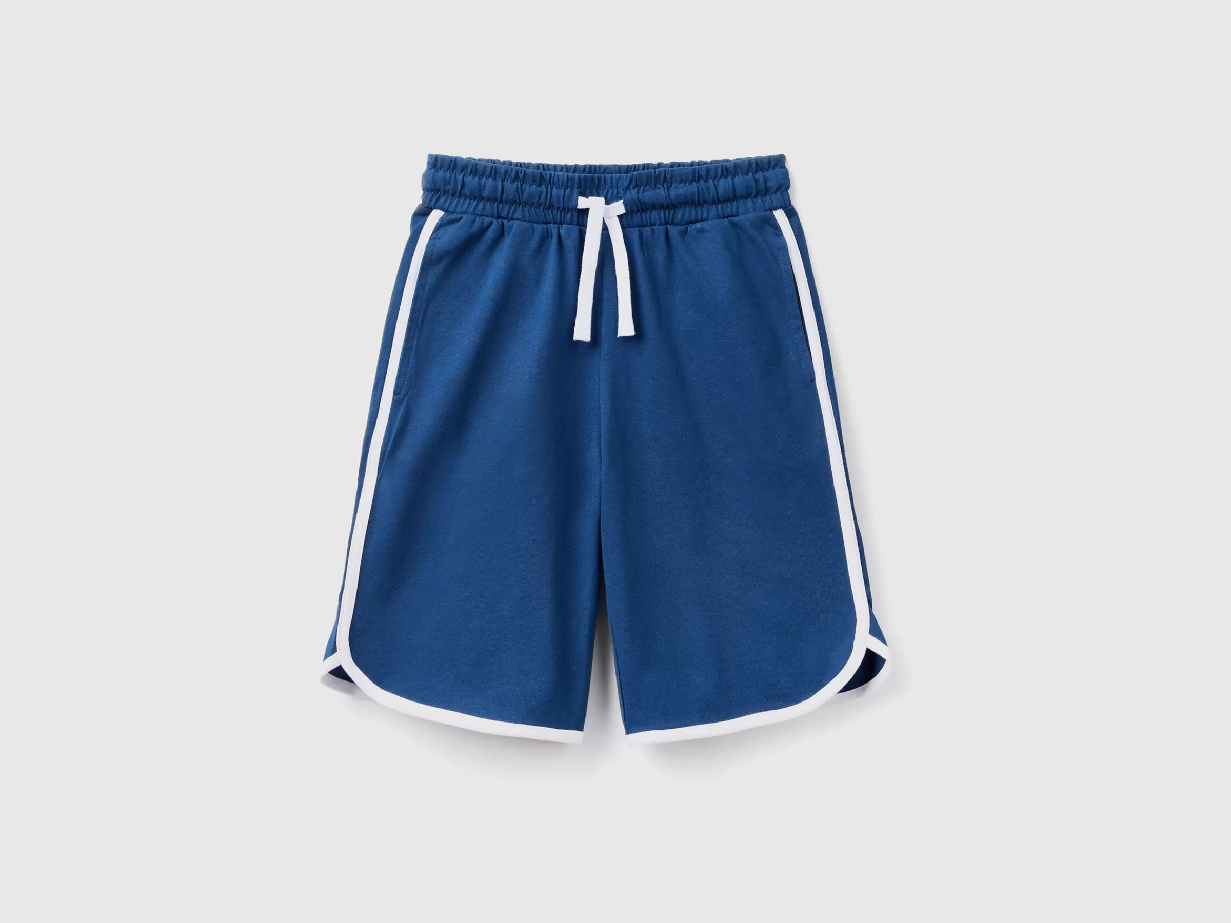 Basketball-Style Bermudas With Drawstring^Benetton Fashion