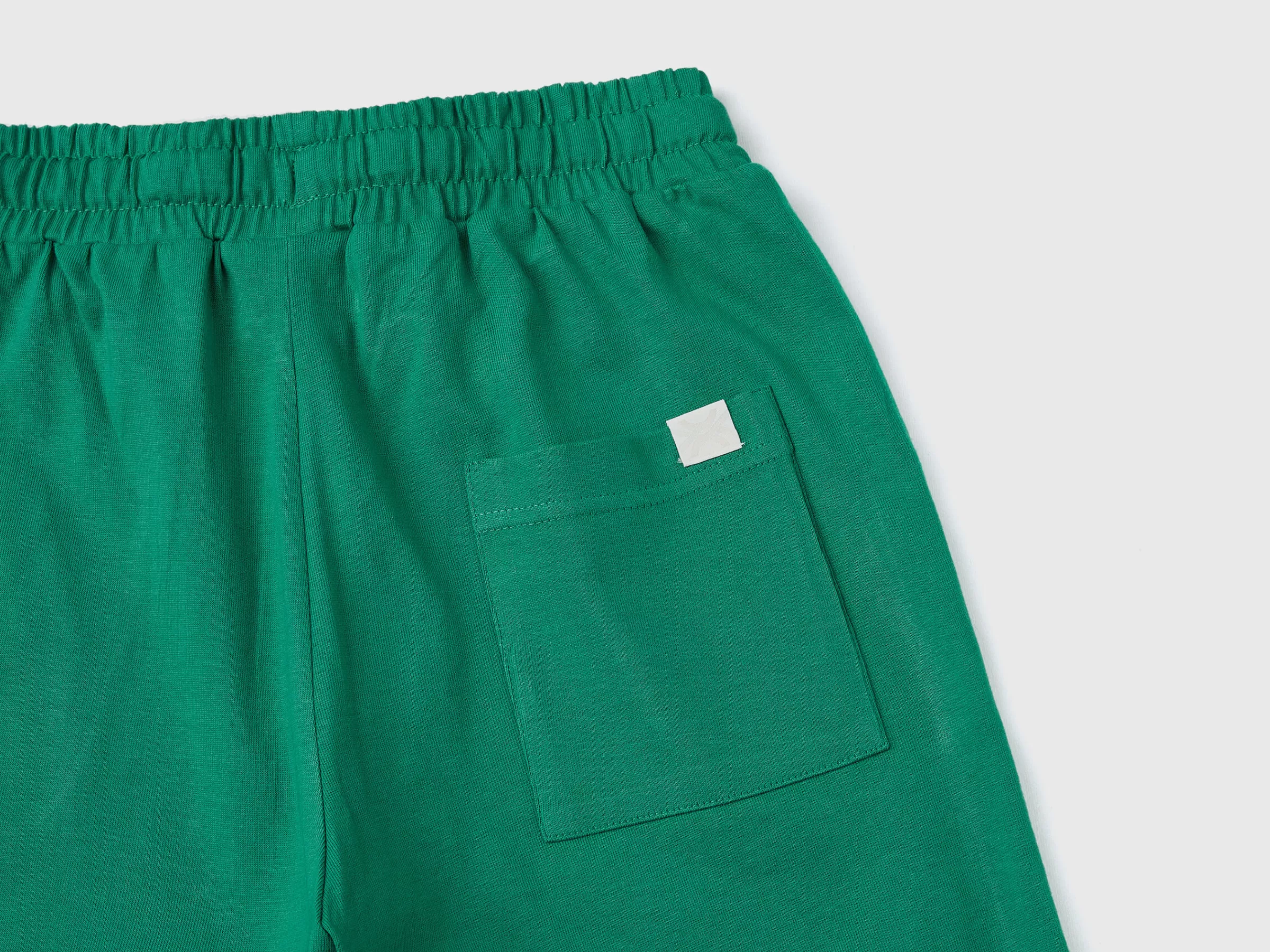 Basketball-Style Bermudas With Drawstring^Benetton Cheap