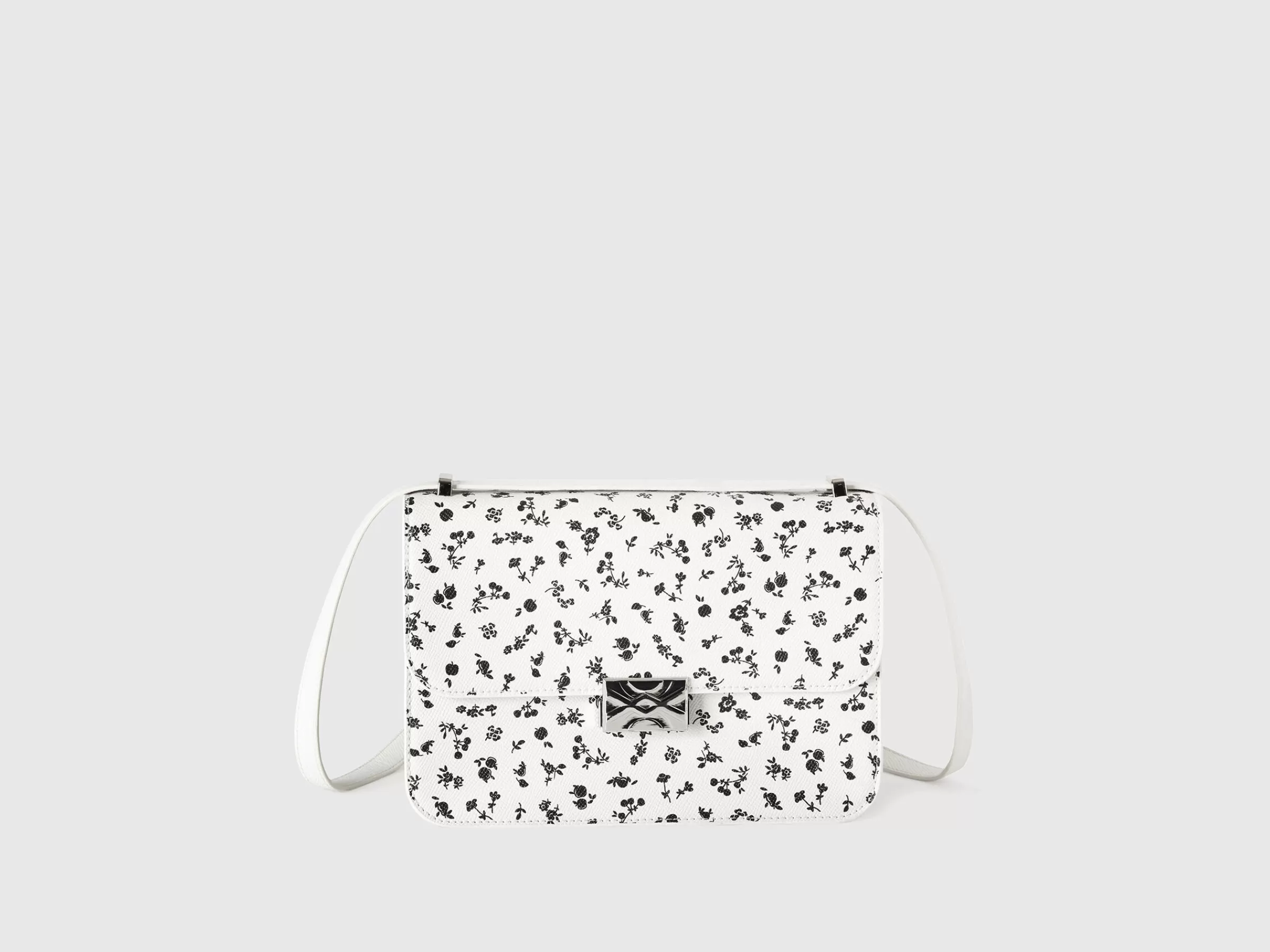 Be Bag Grande Branca Padrao As Flores^Benetton Best Sale