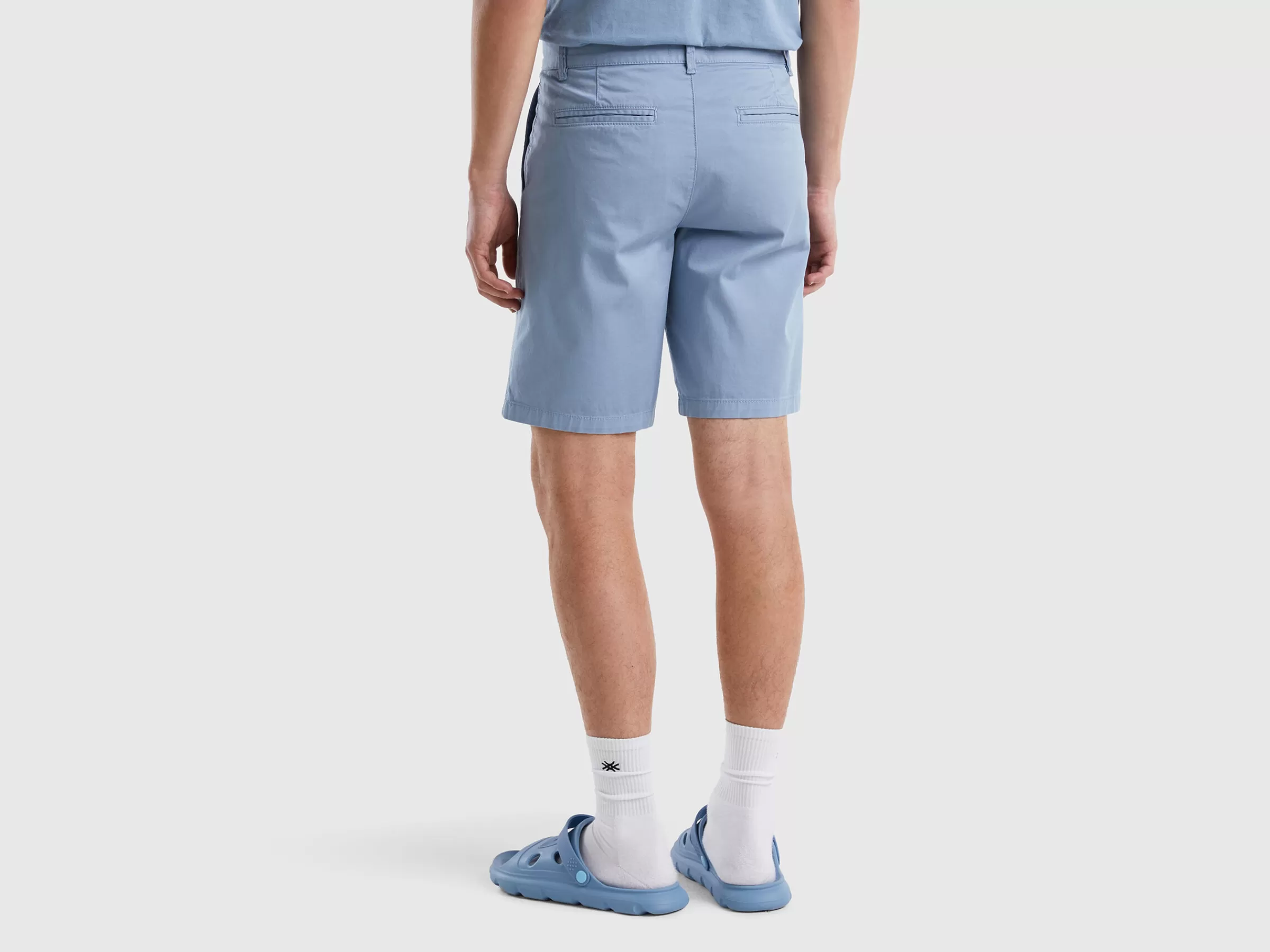 Bermudas Chino Em Algodão Stretch^Benetton Shop