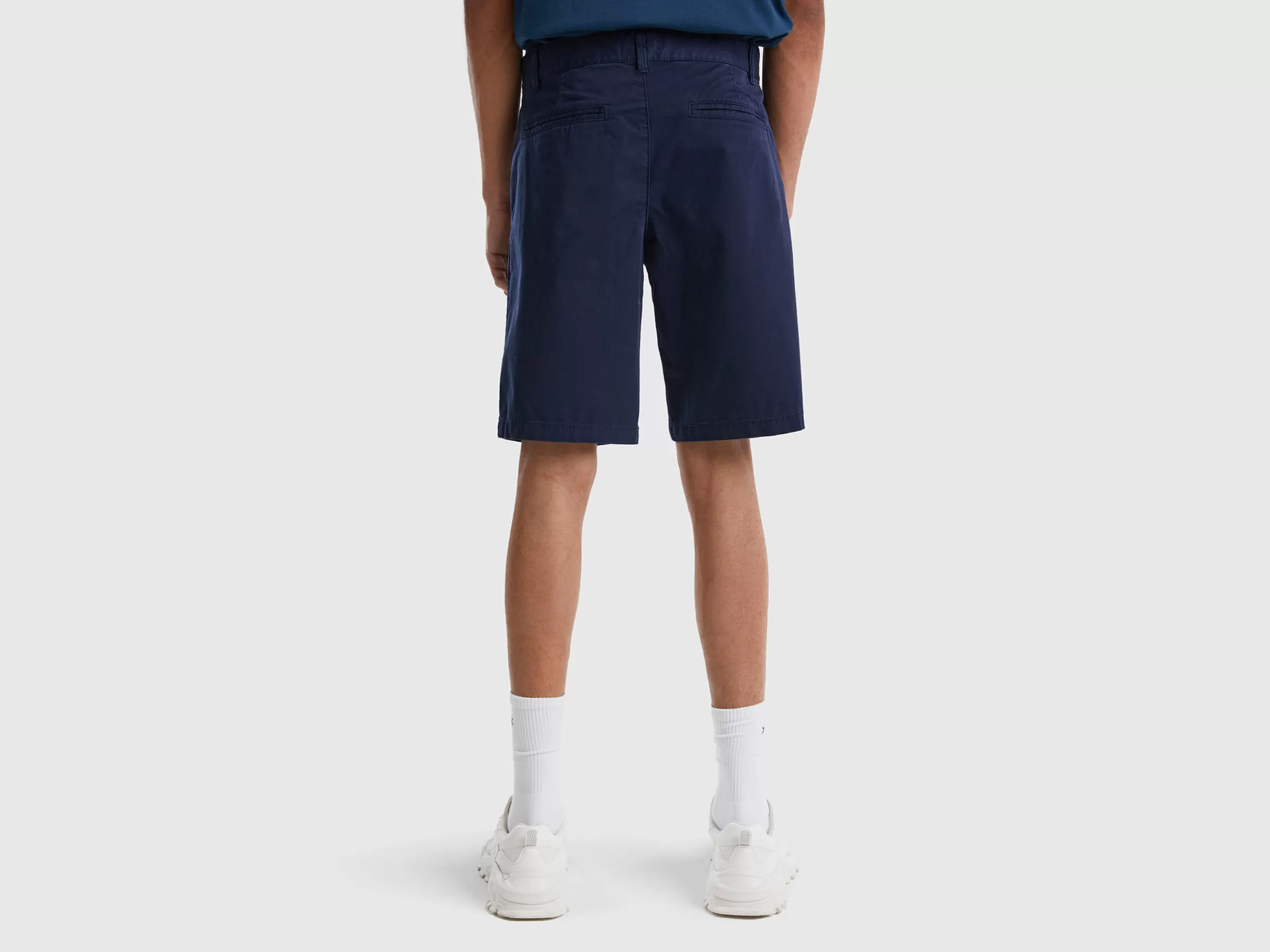 Bermudas Chino Em Algodão Stretch^Benetton Sale