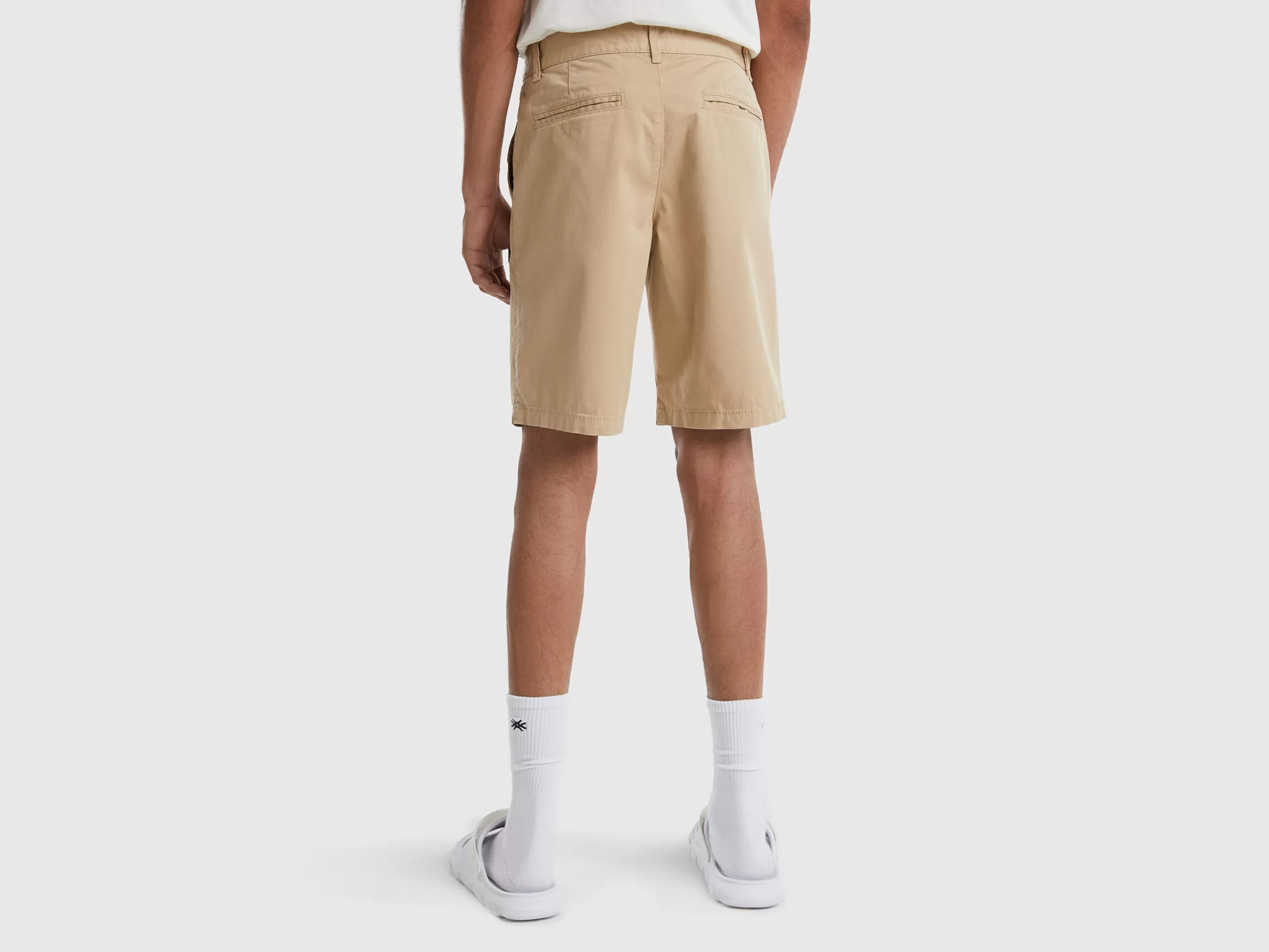 Bermudas Chino Em Algodão Stretch^Benetton Online