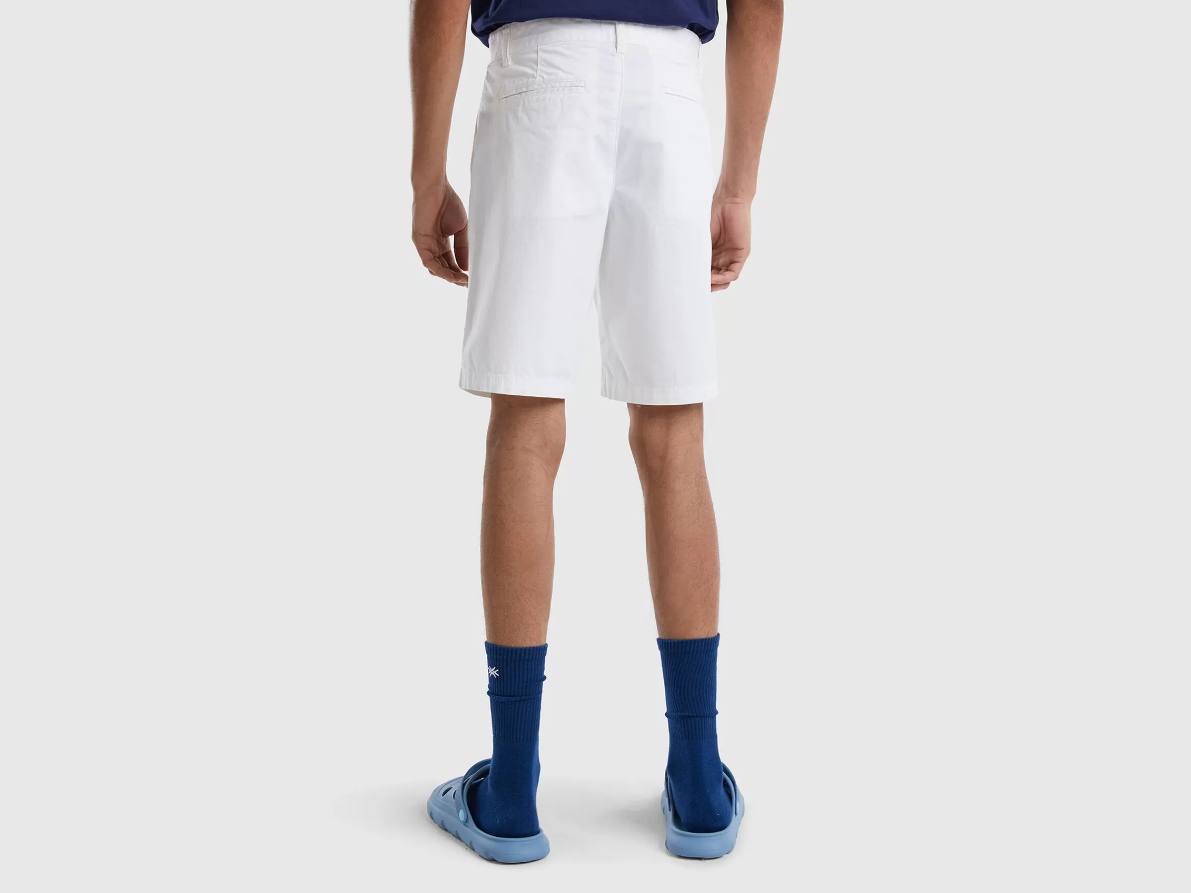 Bermudas Chino Em Algodão Stretch^Benetton Best