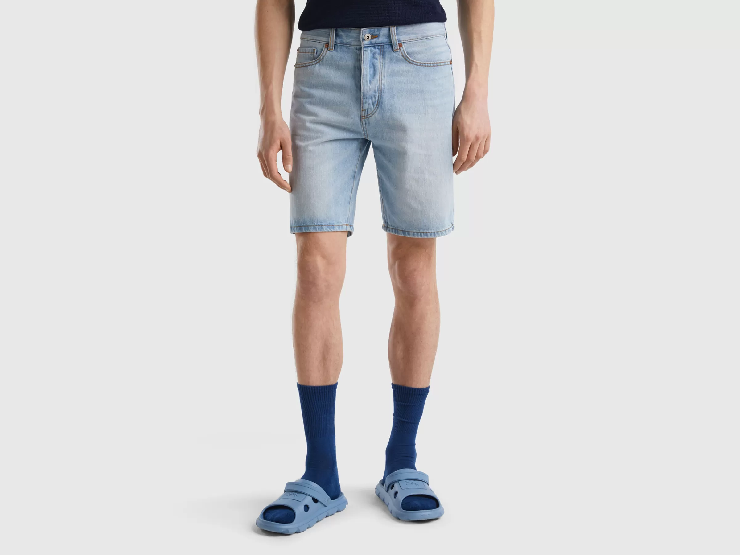 Bermudas Cinco Bolsos De Jeans^Benetton Online