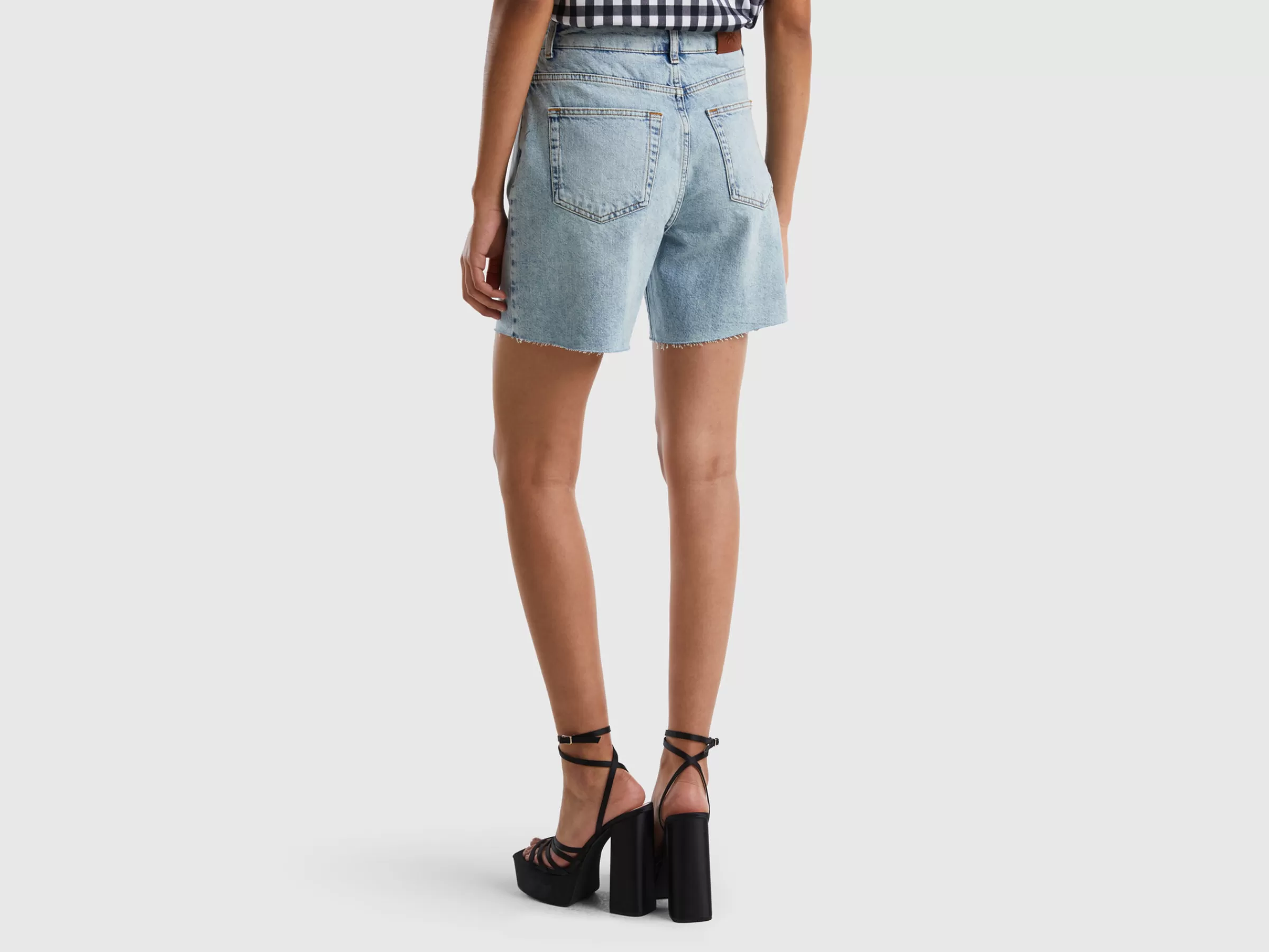 Bermudas De Jeans Cinco Bolsos^Benetton Discount