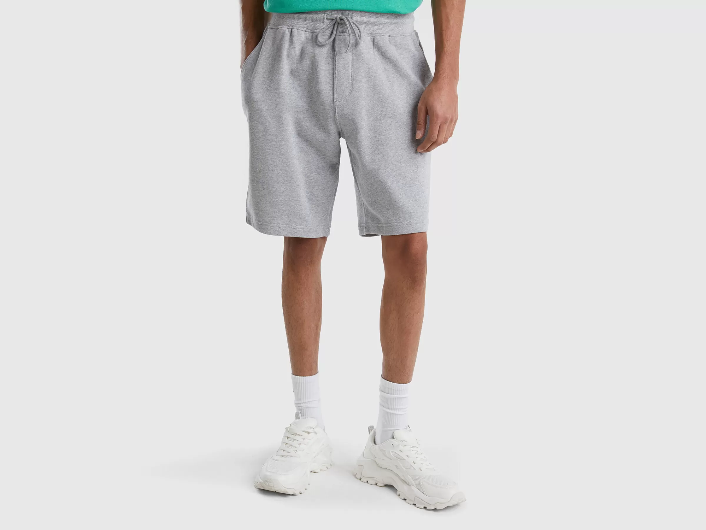 Bermudas Em Felpo 100% Algodão^Benetton Discount