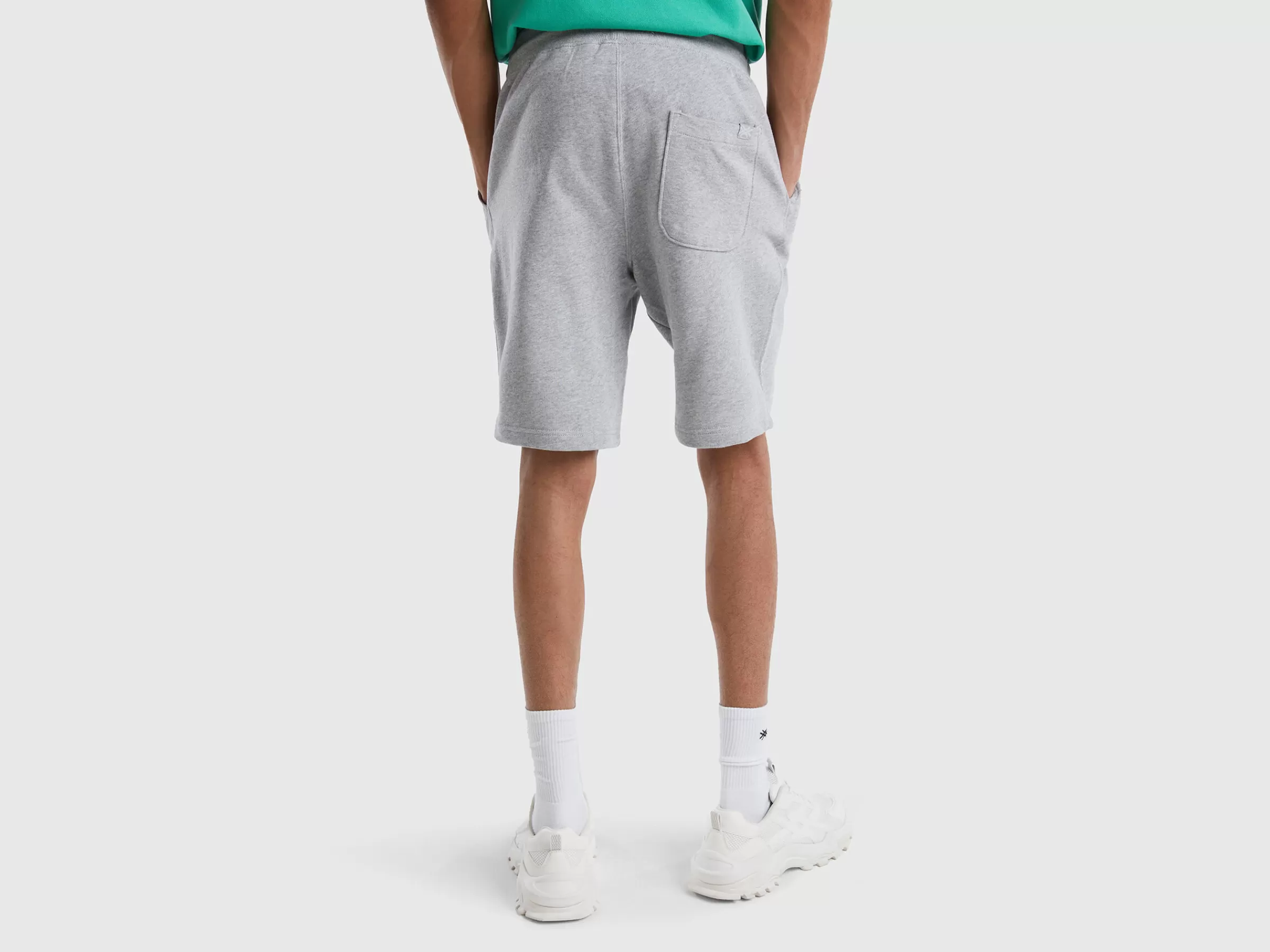 Bermudas Em Felpo 100% Algodão^Benetton Discount