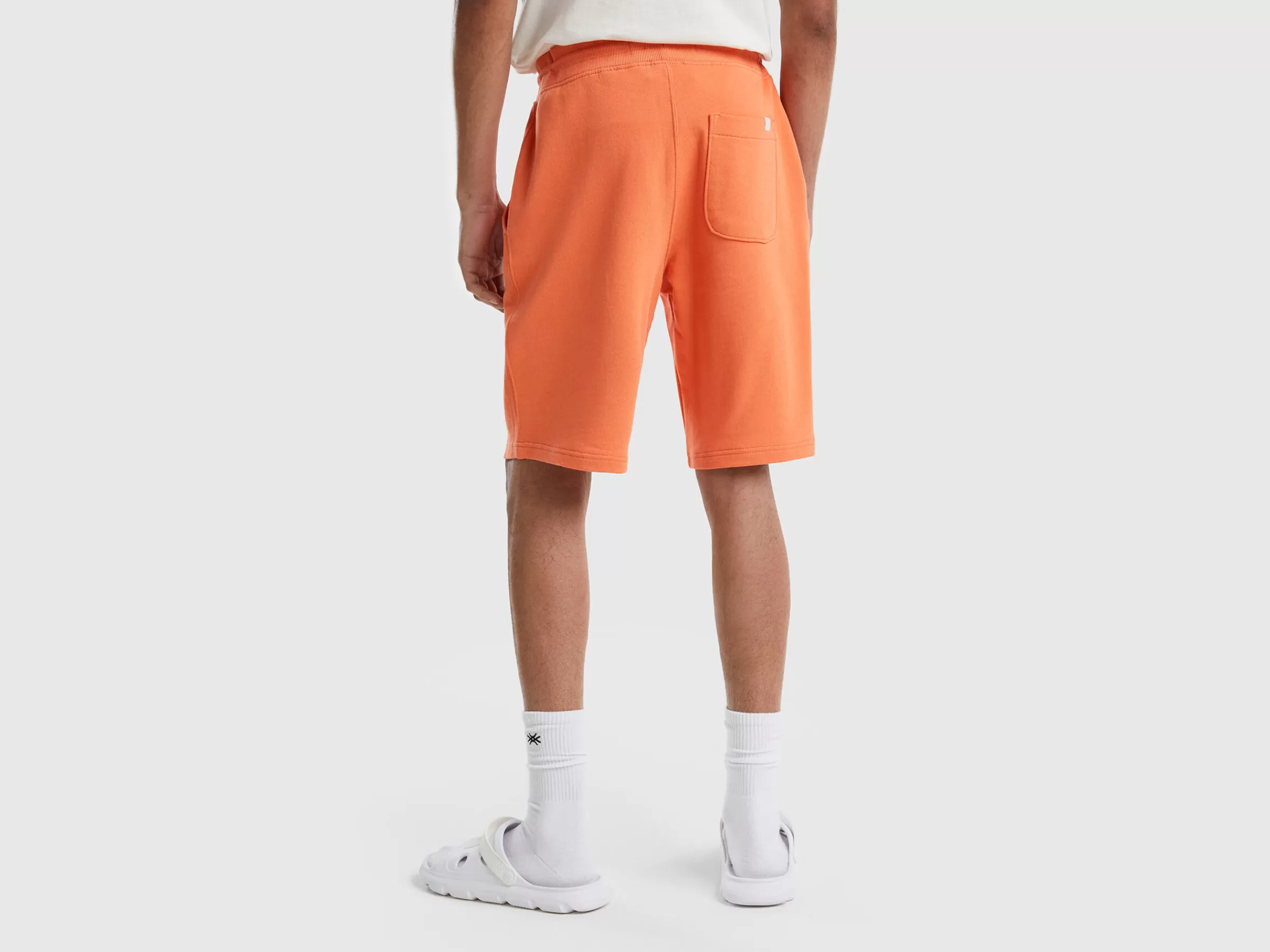 Bermudas Em Felpo 100% Algodão^Benetton Discount