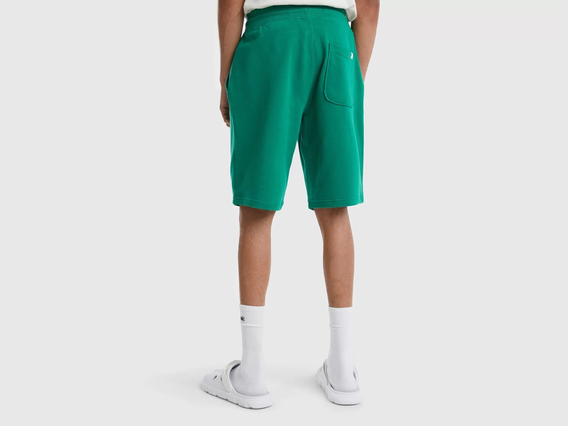 Bermudas Em Felpo 100% Algodão^Benetton Discount