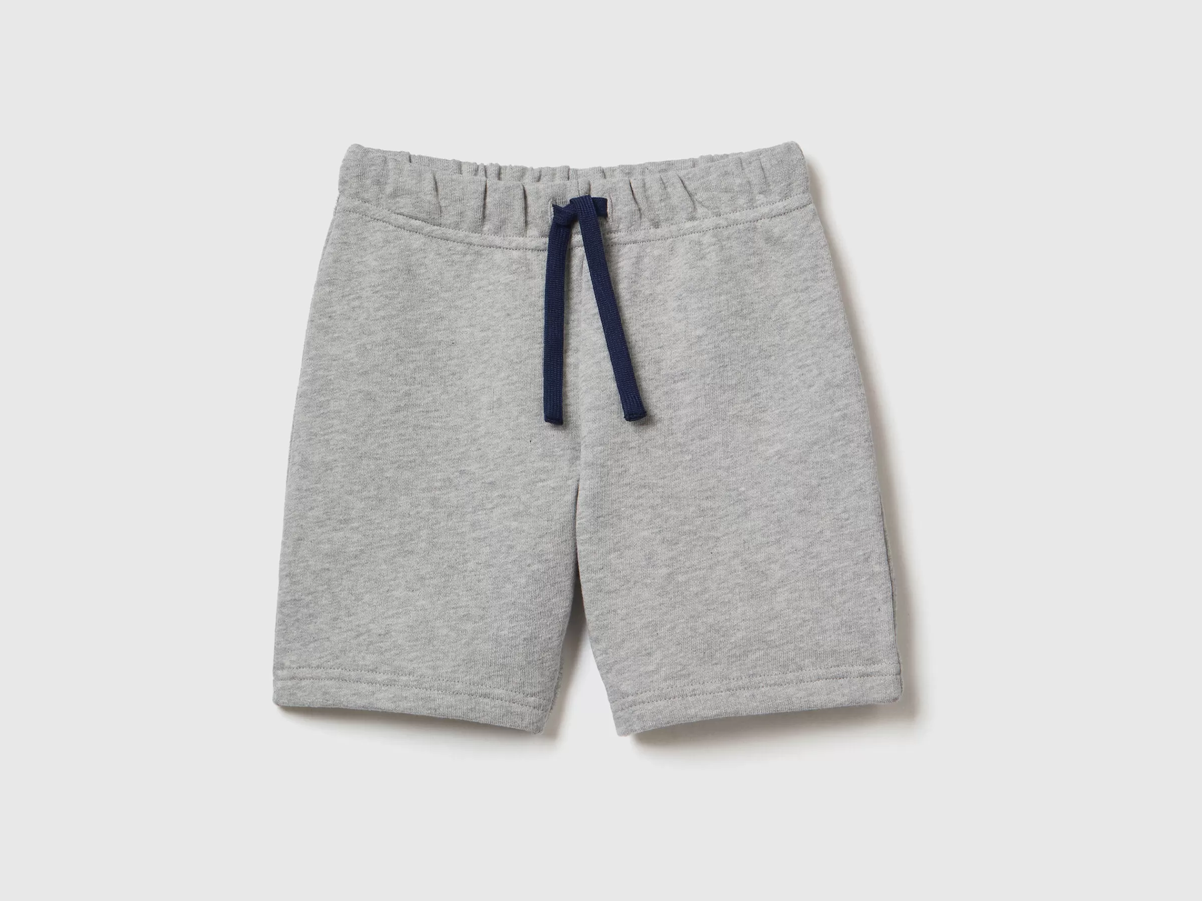 Bermudas Em Felpo 100% Algodão Organico^Benetton Fashion