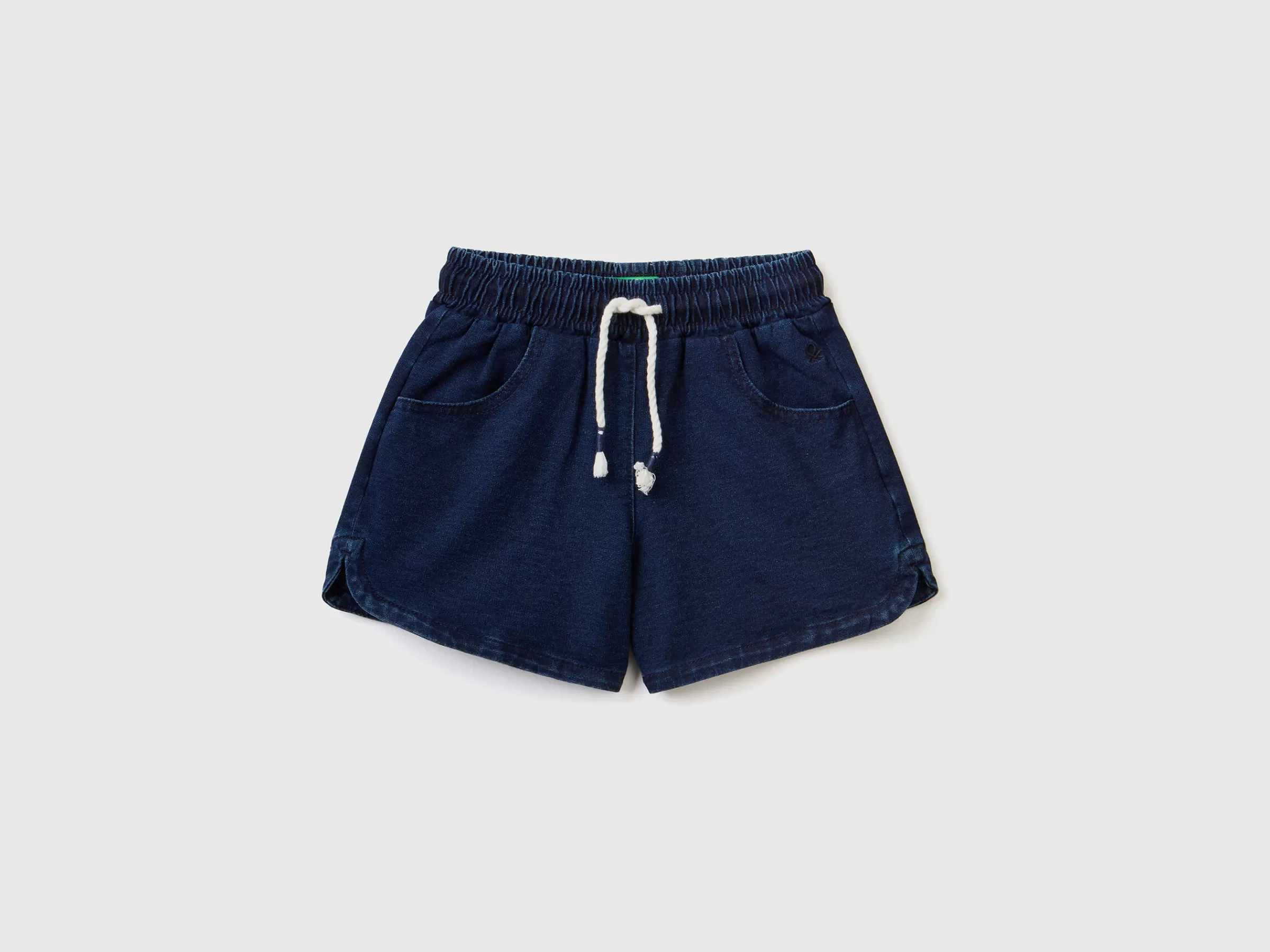 Bermudas Em Felpo Efeito Denim^Benetton Flash Sale