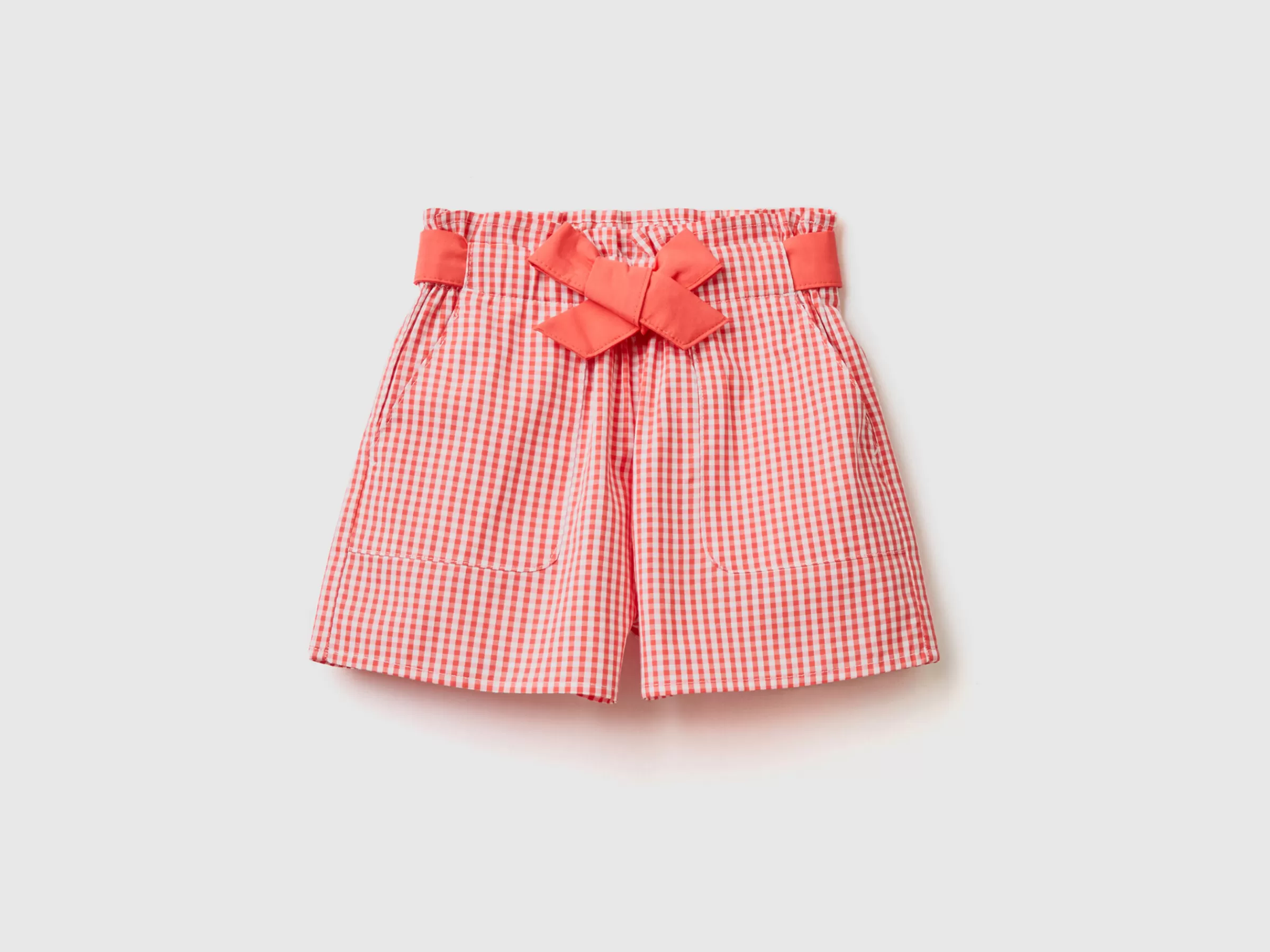 Bermudas Vichy Com Cinto^Benetton Store