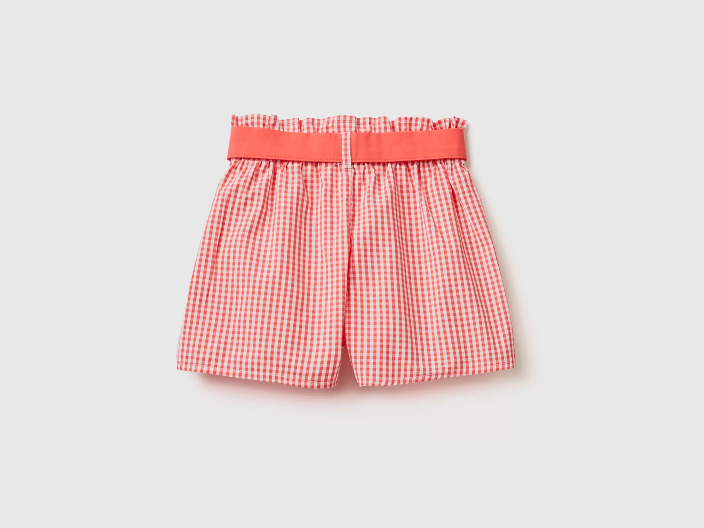 Bermudas Vichy Com Cinto^Benetton Store