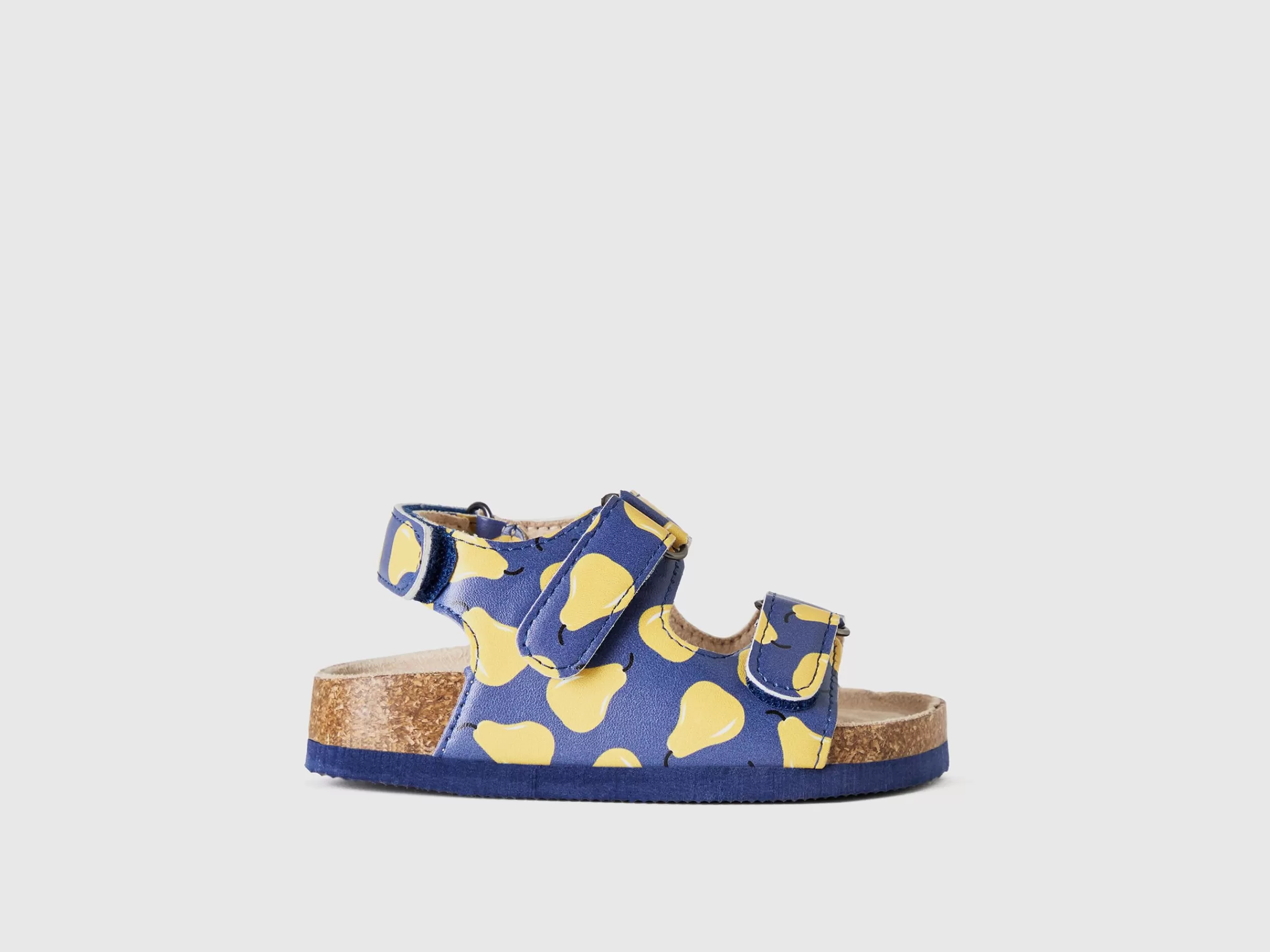 Blue Sandals With Pear Pattern^Benetton Cheap