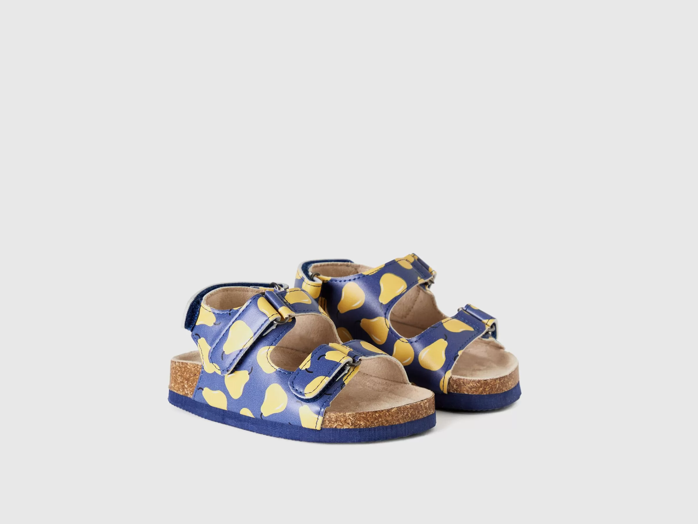 Blue Sandals With Pear Pattern^Benetton Cheap