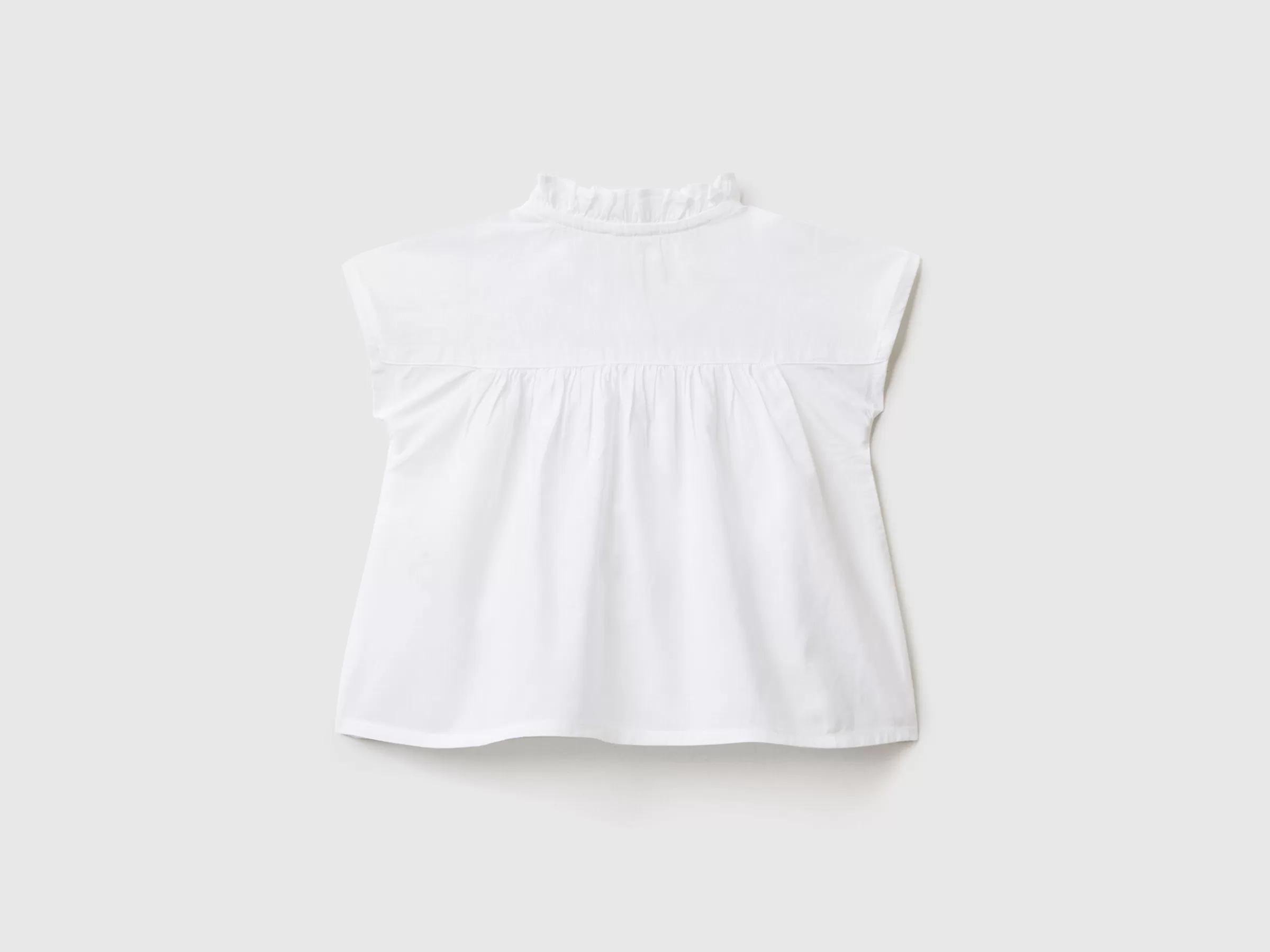 Blusa Leve Com Folhos^Benetton Best