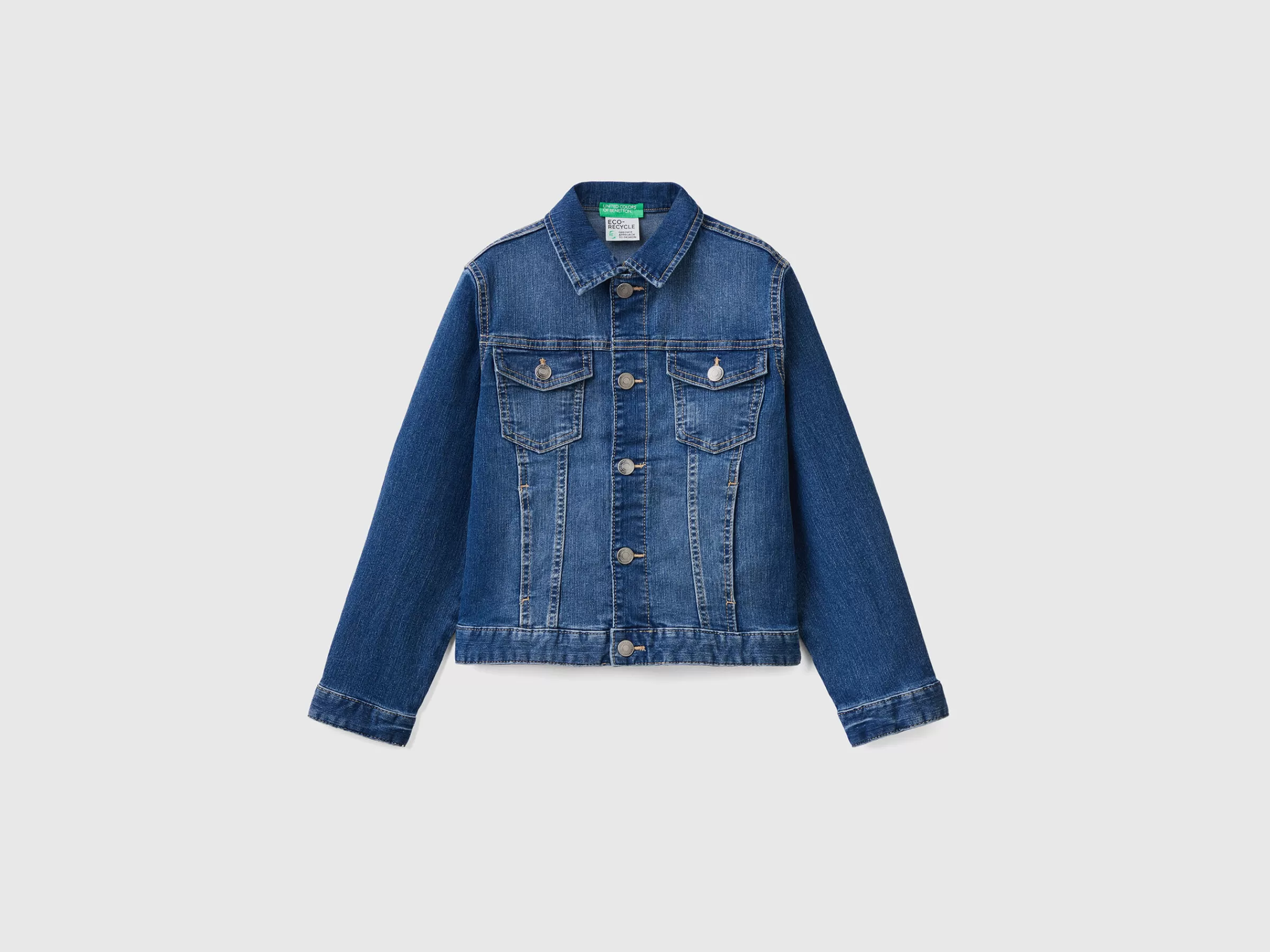 Blusao Em Denim "Eco-Recycle”^Benetton Online