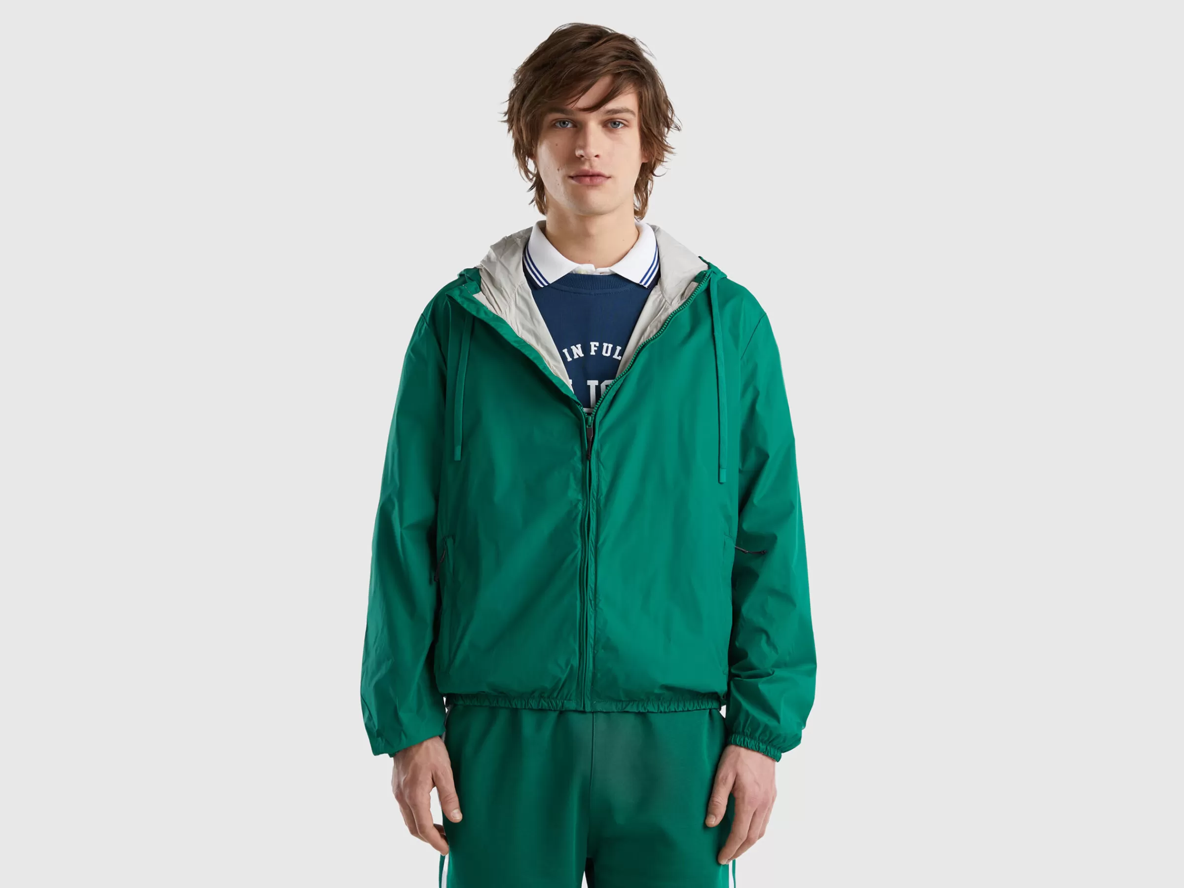 Blusao Em Nylon Reciclado^Benetton Shop