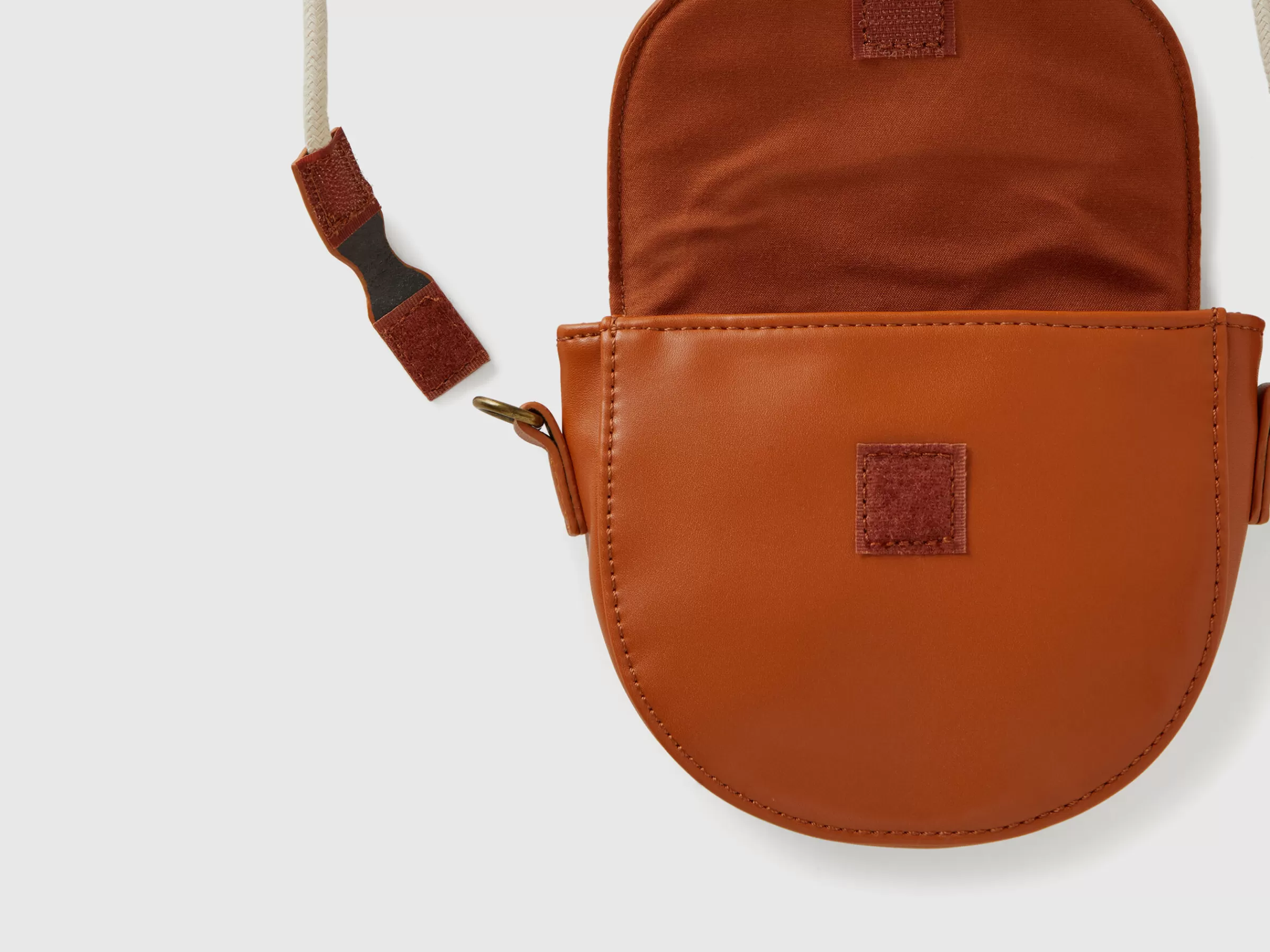 Bolsa De Tiracolo Em Tecido Efeito Pele^Benetton Flash Sale