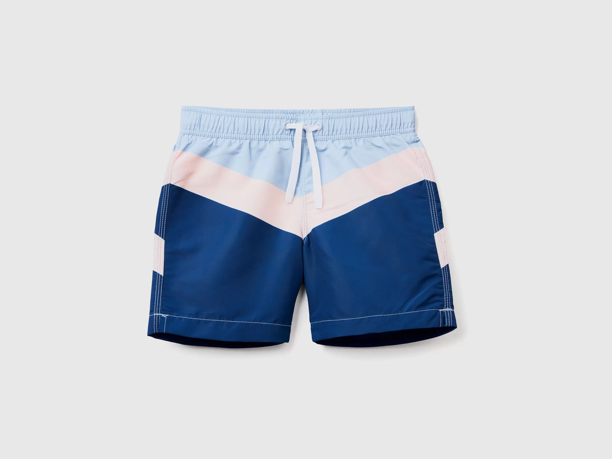 Boxers De Banho Color Block^Benetton Cheap