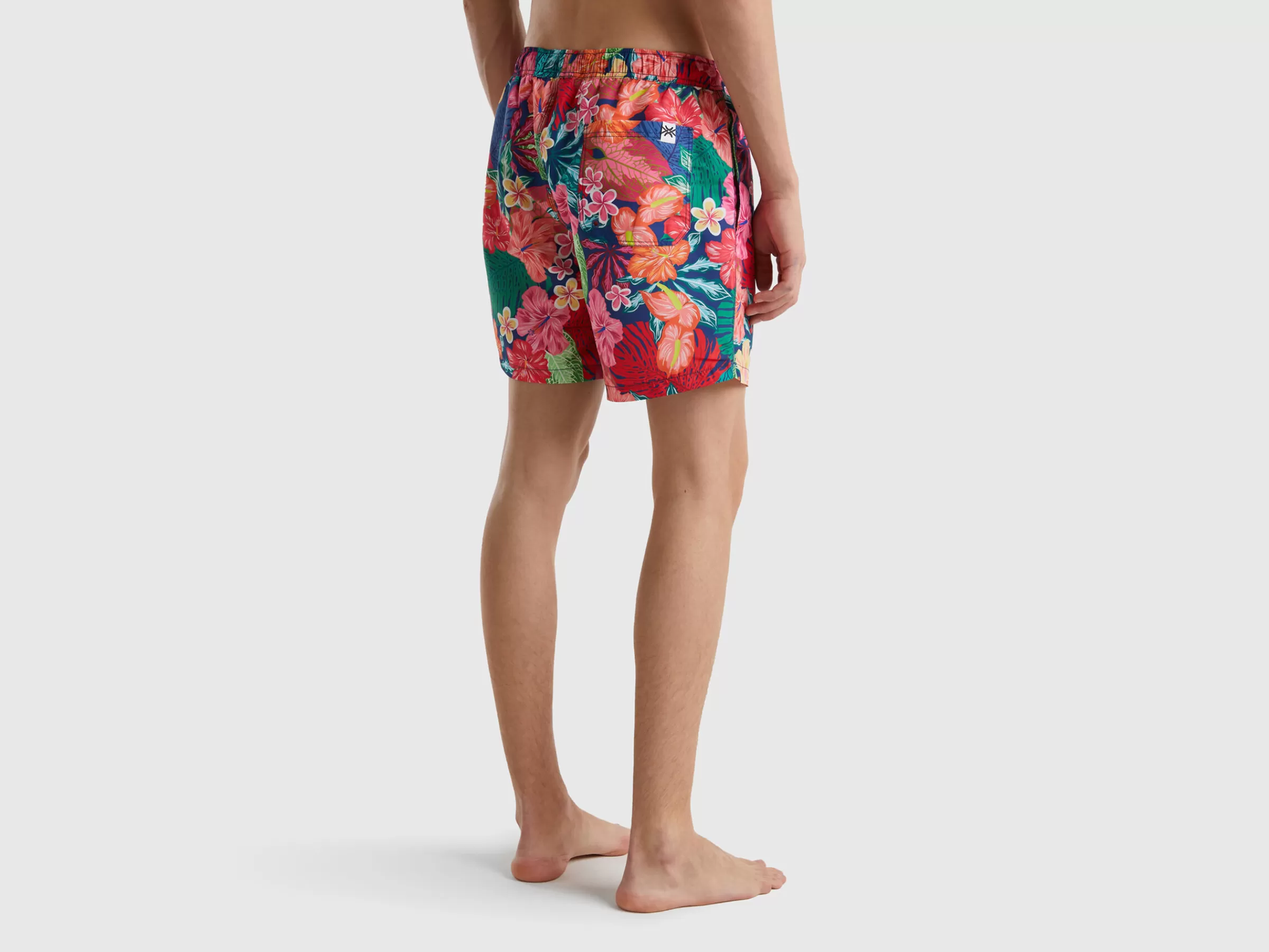 Boxers De Banho Com Estampa Floral^Benetton Shop