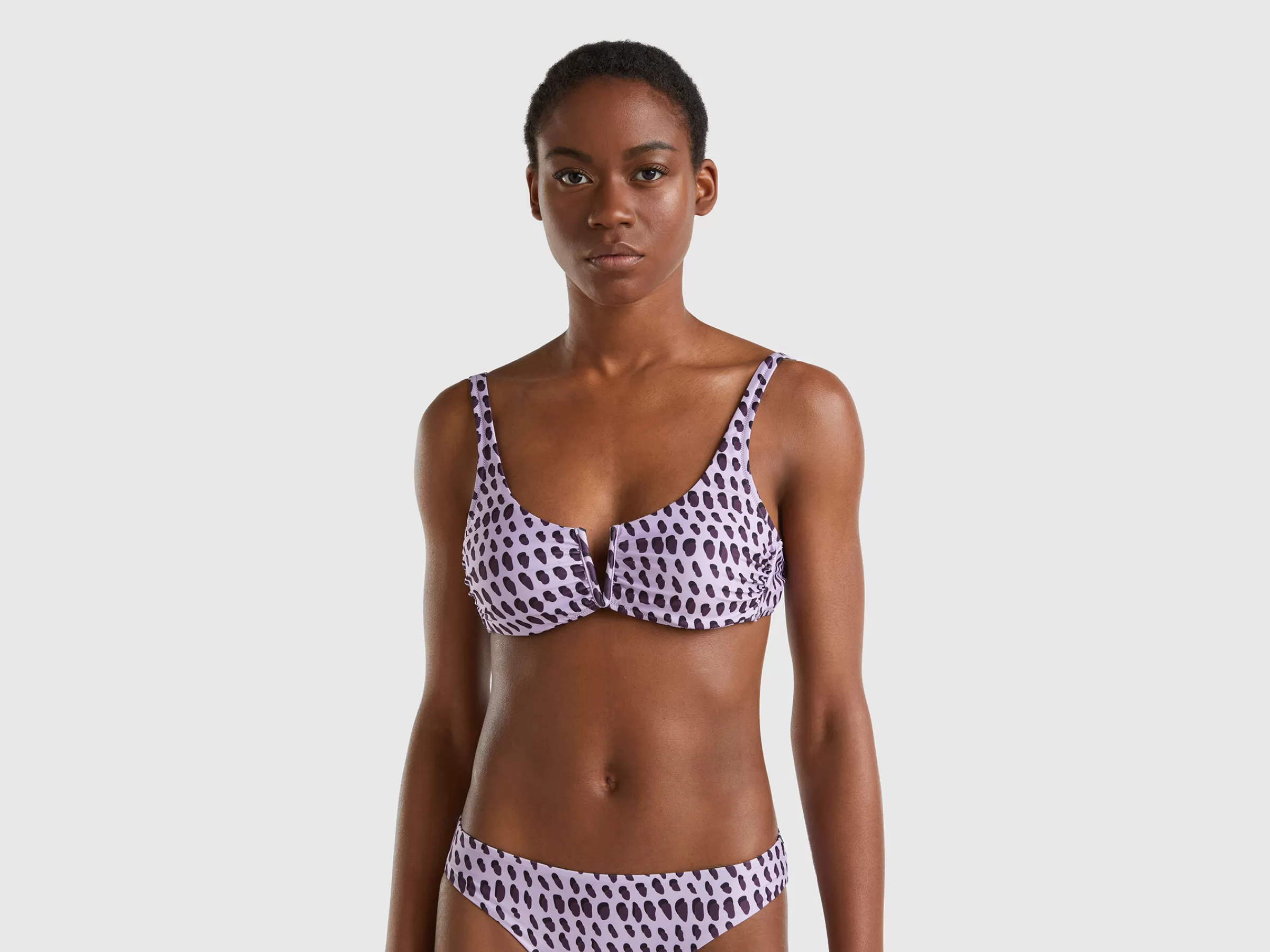 Brassiere De Banho Com Estampa Animal Print^Benetton Online