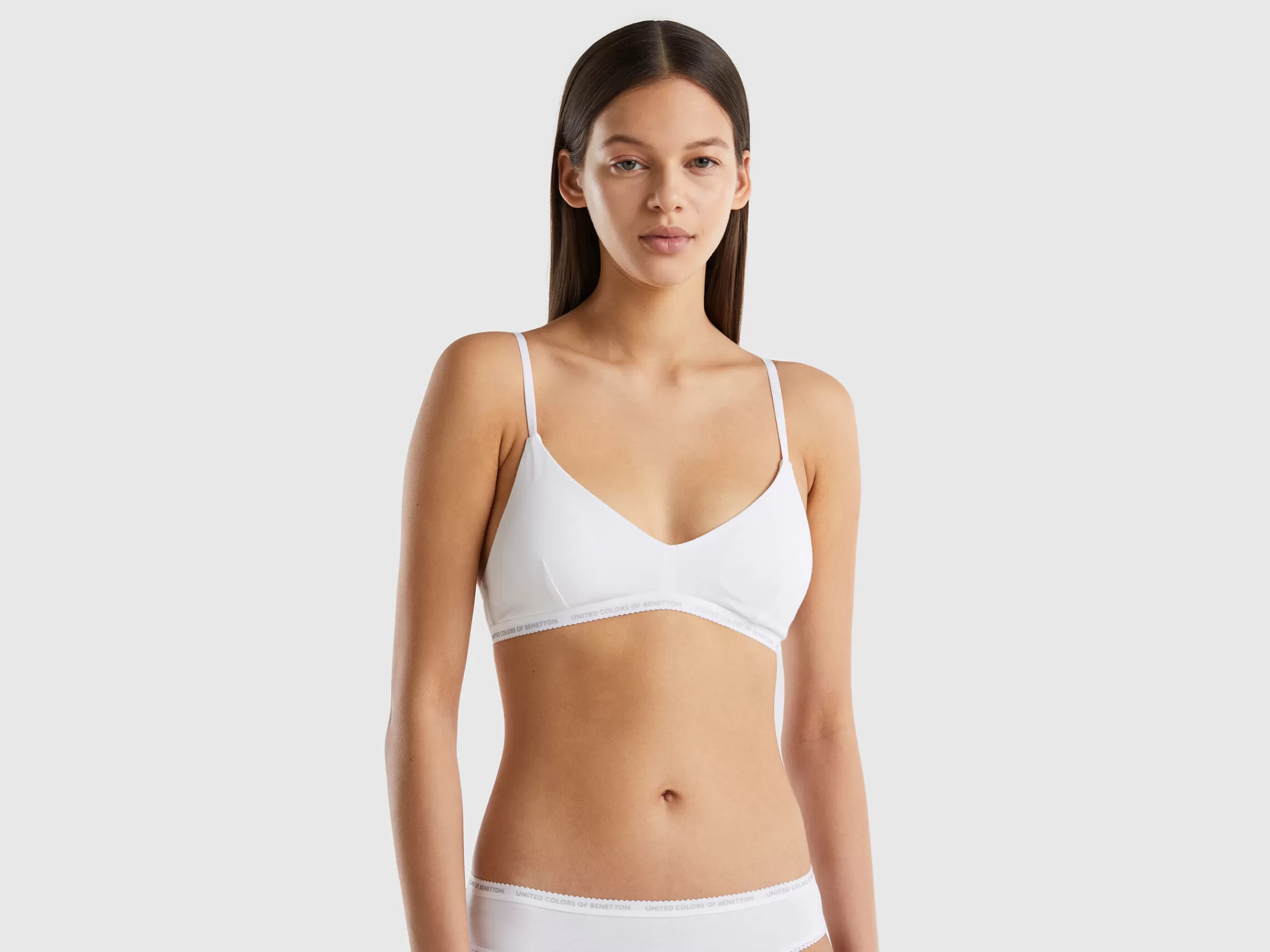 Brassiere Em Algodão Organico Stretch^Benetton Shop