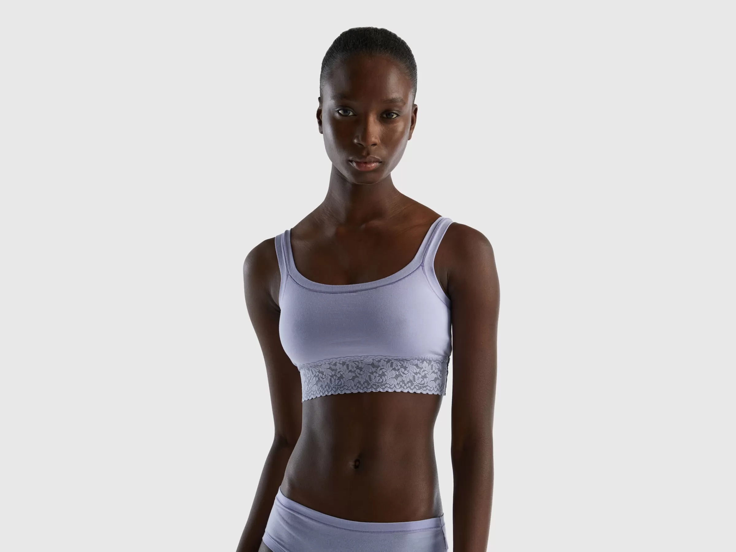 Brassiere Em Algodão Organico Super Stretch^Benetton Hot