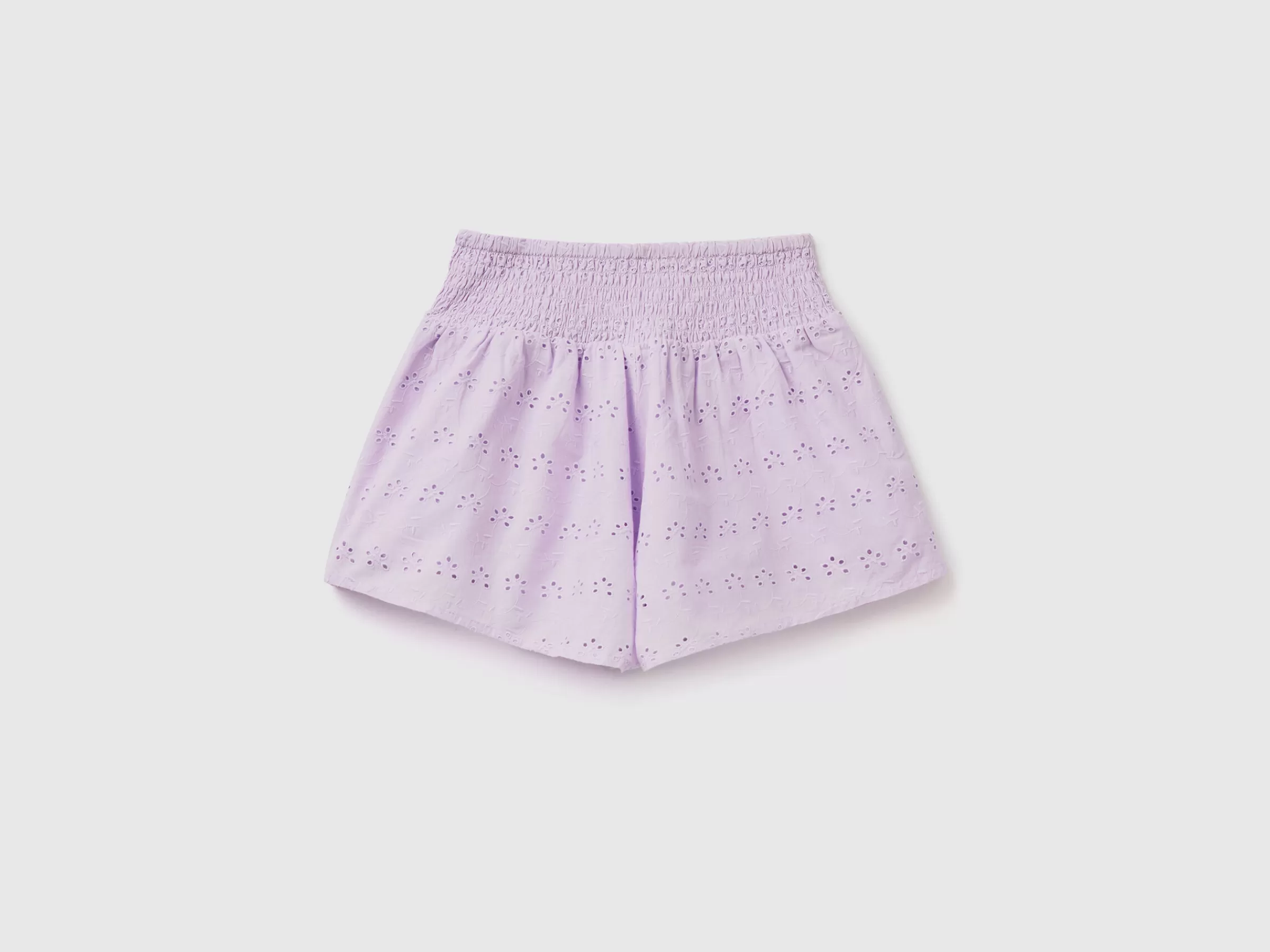 Butterfly Shorts With Broderie Anglaise Embroidery^Benetton Hot