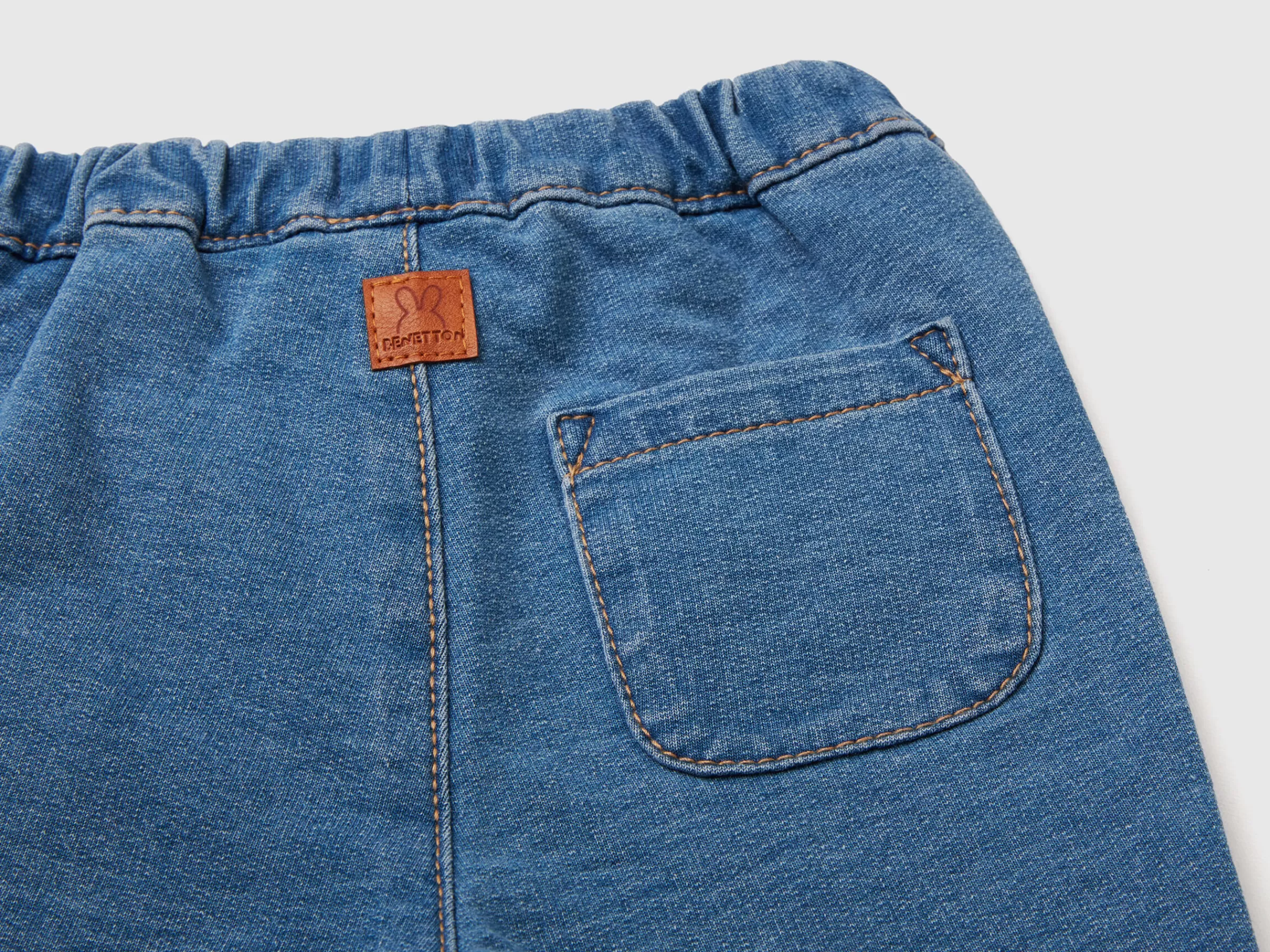 Calças Efeito Denim^Benetton Cheap