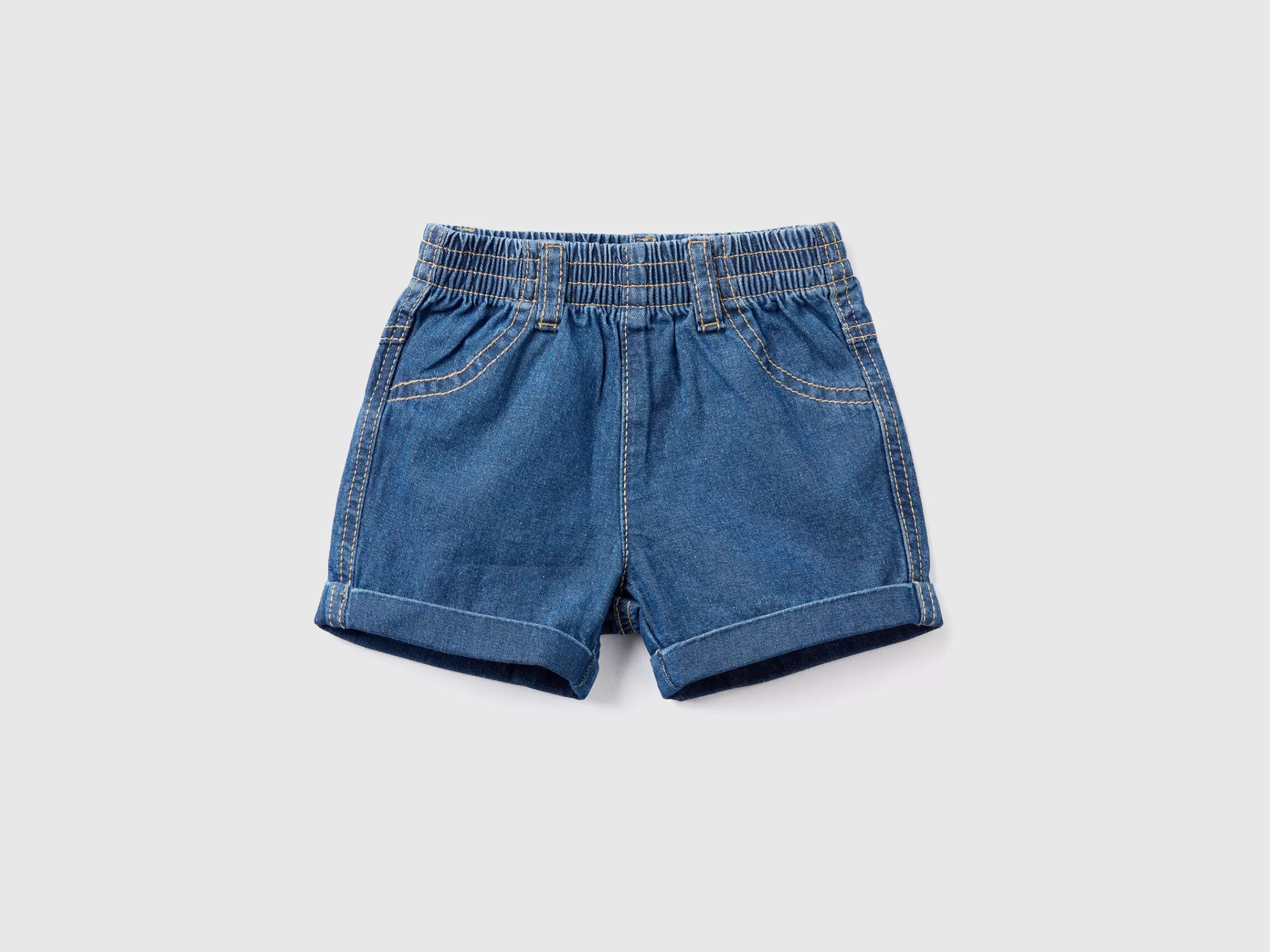 Calças Em Denim Leve^Benetton Cheap