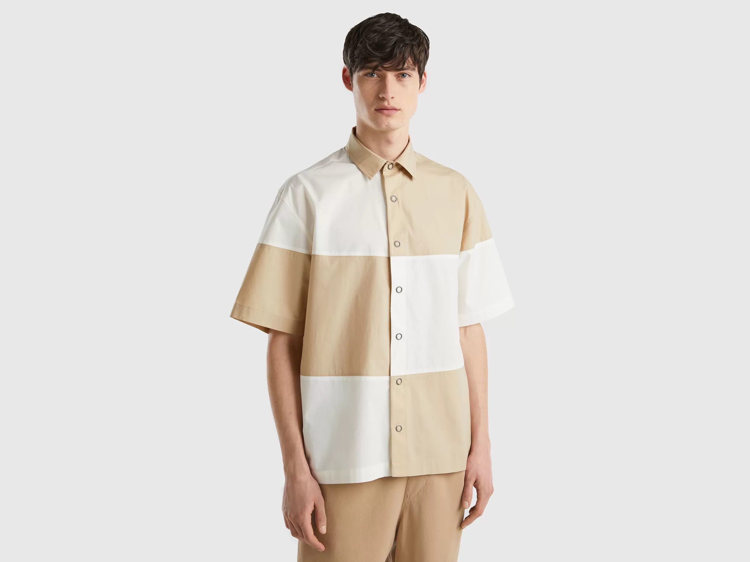 Camisa Color Block^Benetton Clearance