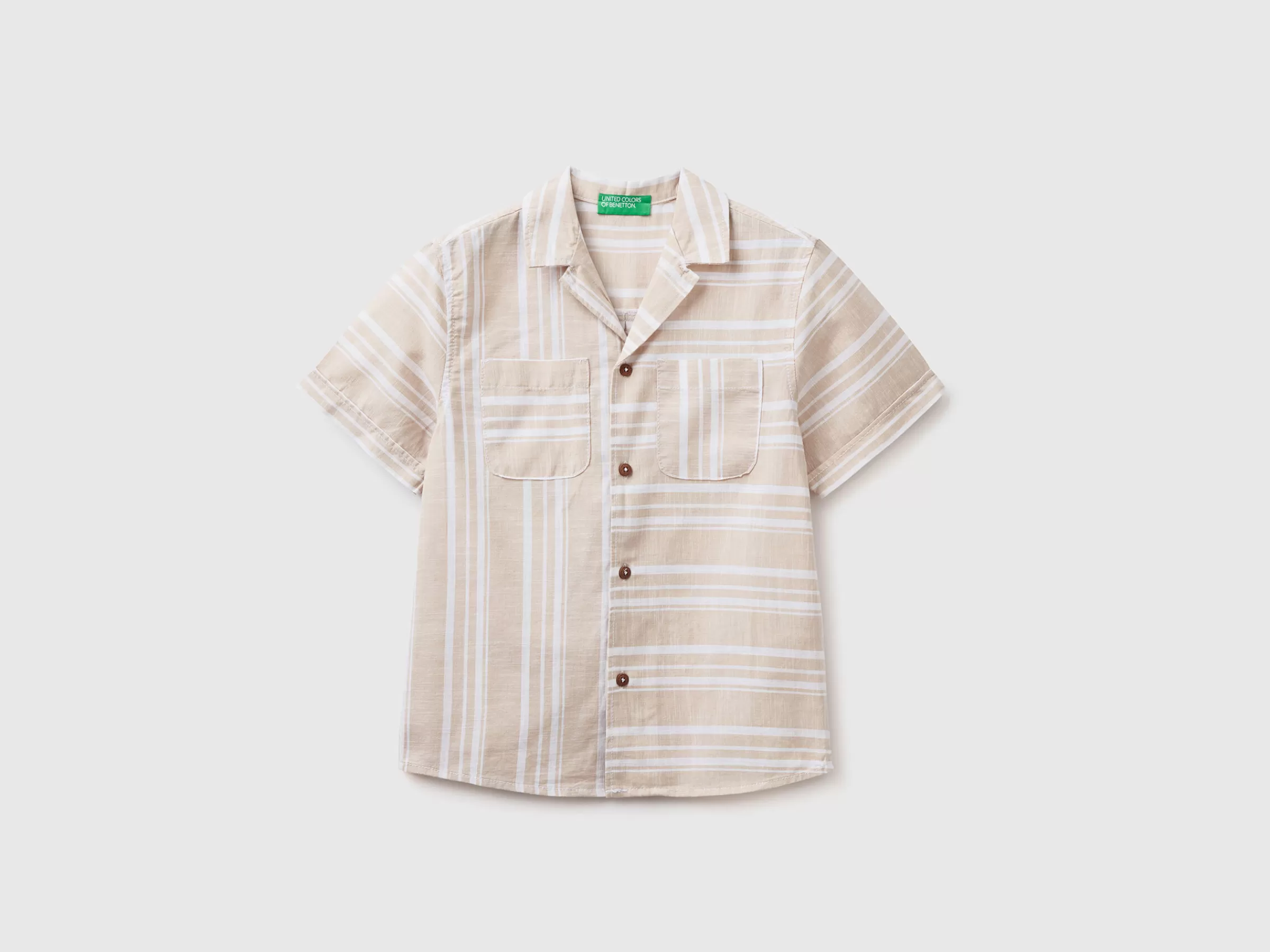 Camisa De Manga Curta As Riscas^Benetton Store