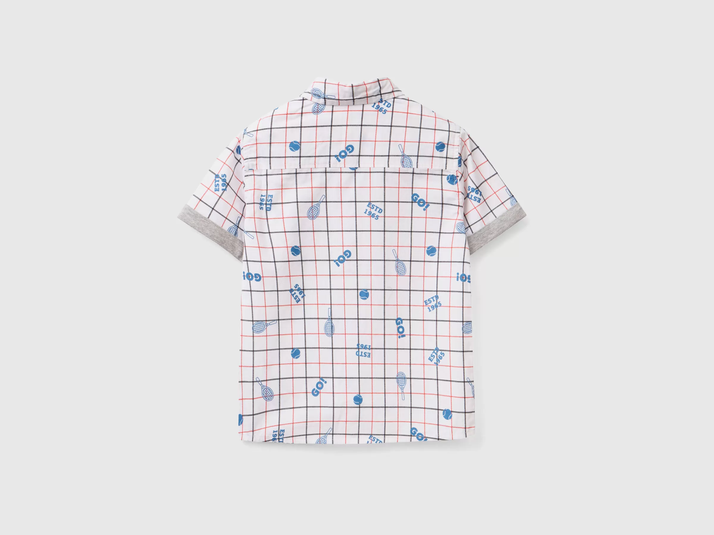 Camisa De Manga Curta Estampada^Benetton Sale