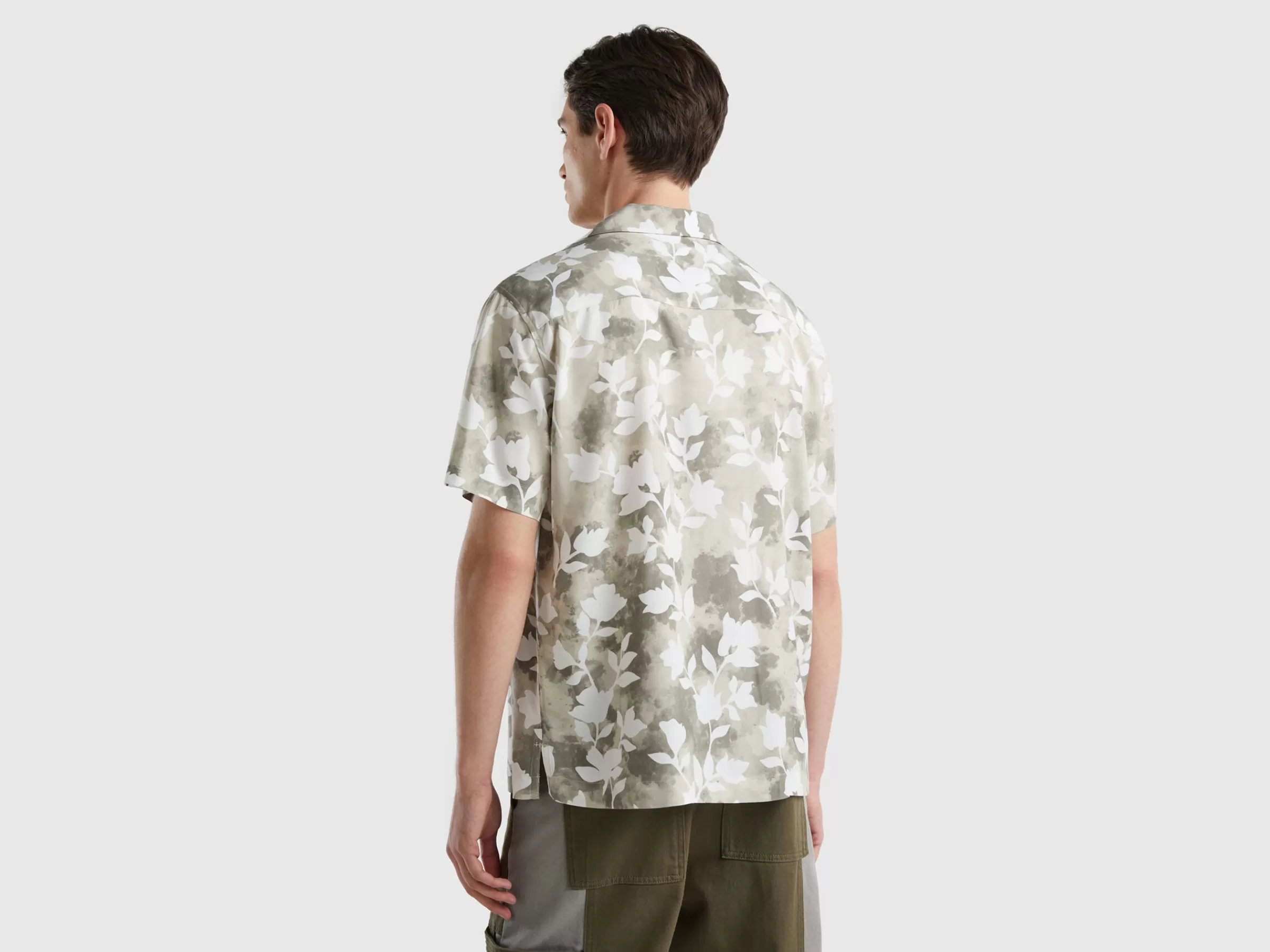 Camisa Fluida Com Estampado Floral^Benetton Best Sale