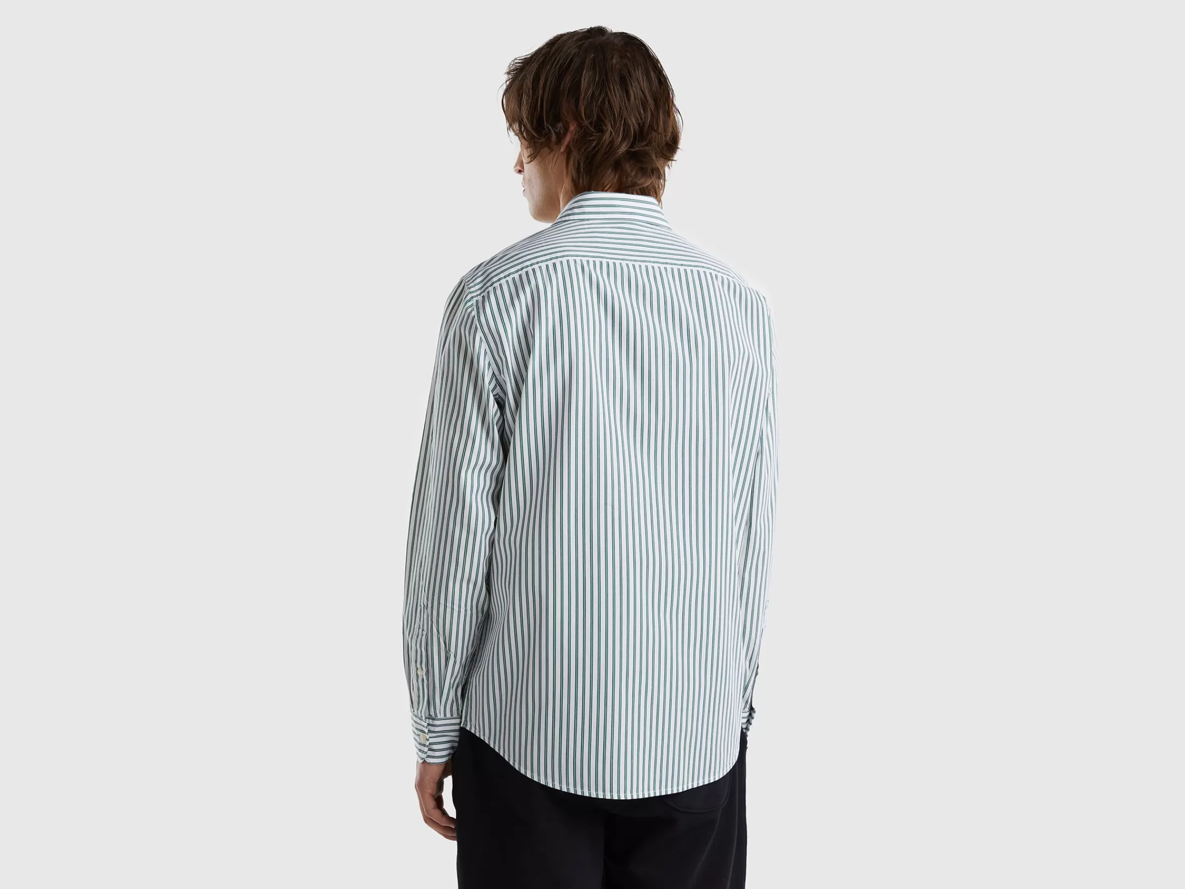 Camisa Padrao 100% Algodão Organico^Benetton Hot