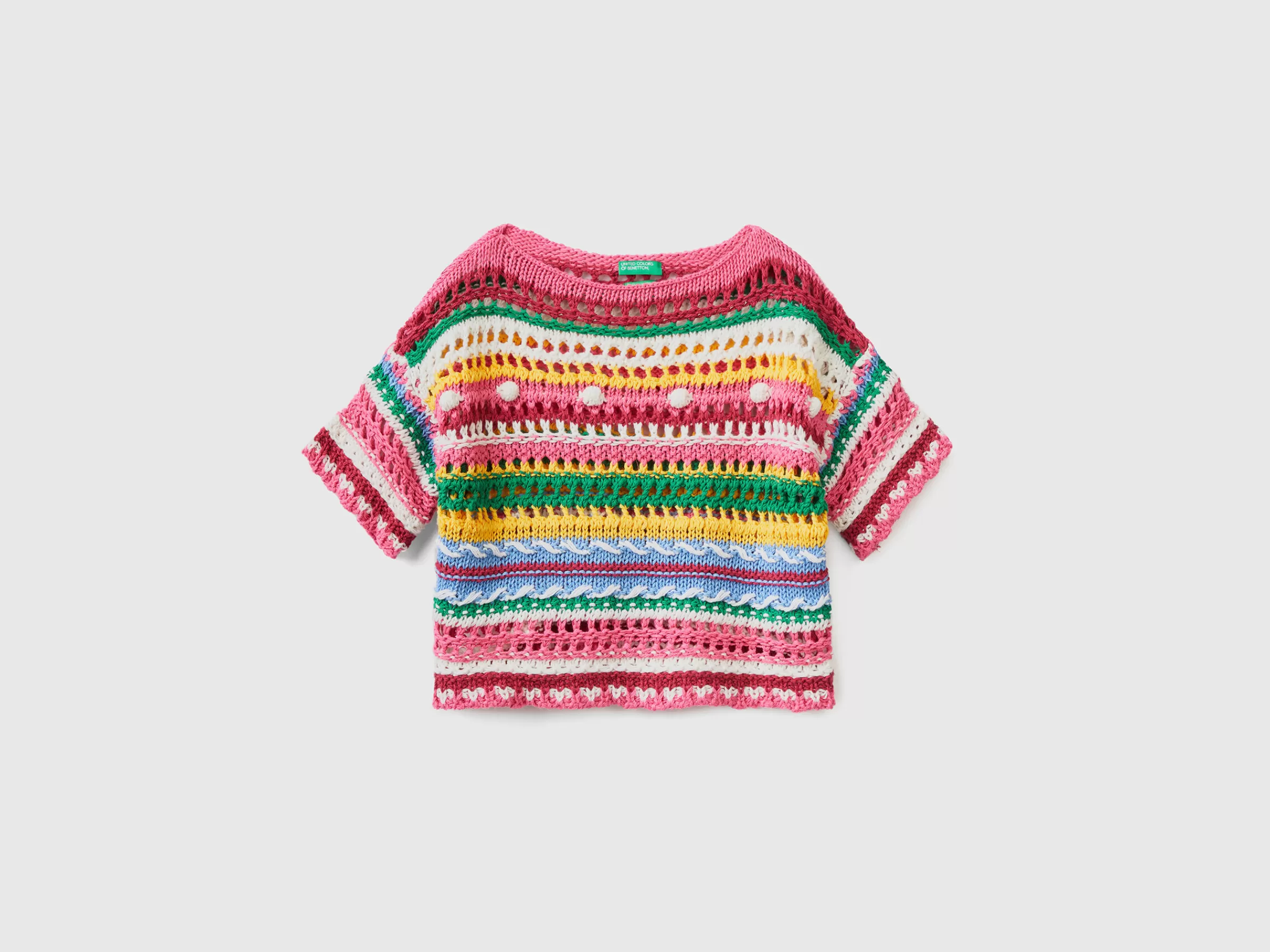 Camisola Com Trabalhado Croche^Benetton Shop