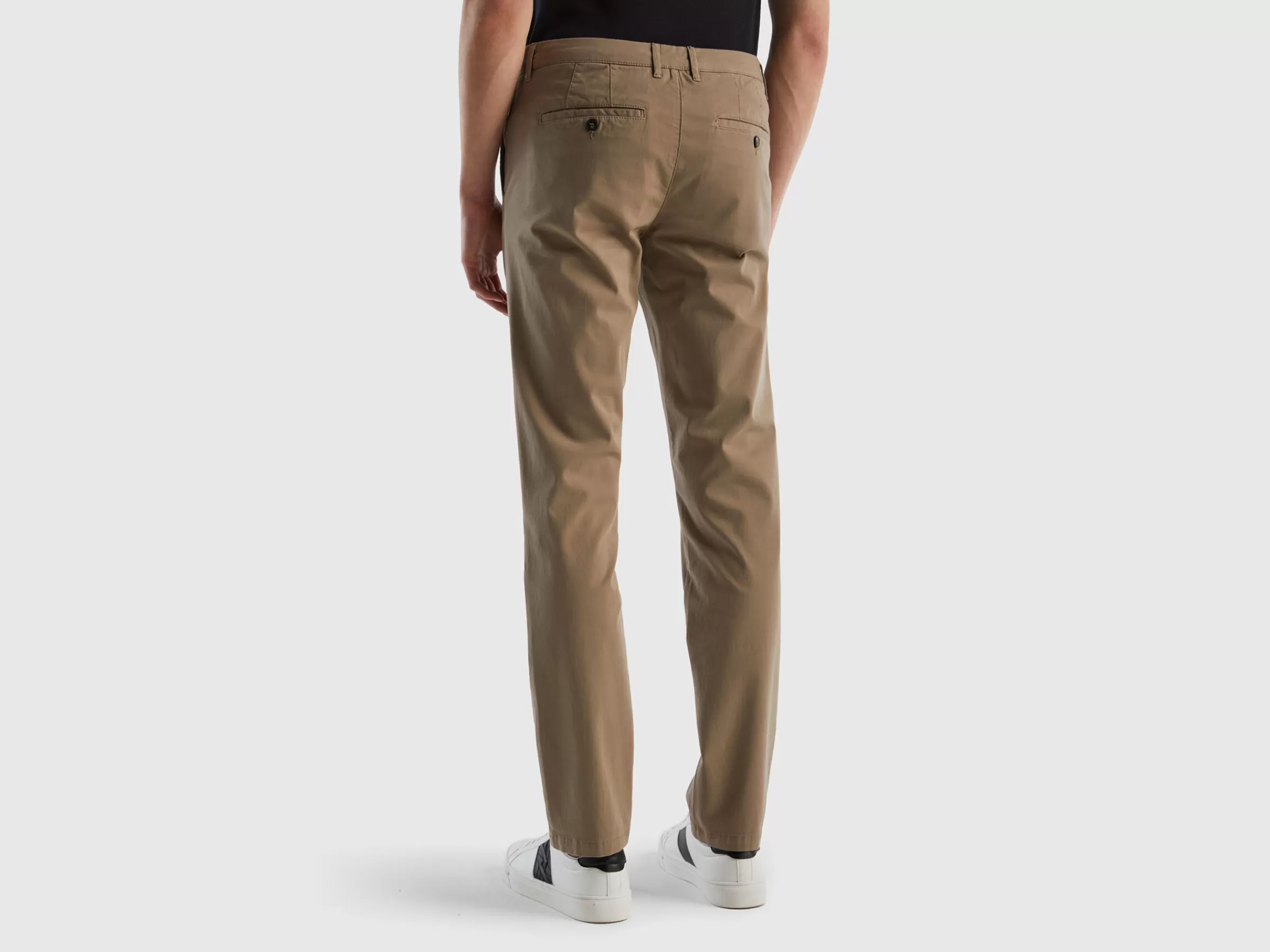 Chinos Slim Fit Cinzento Tortora^Benetton Cheap