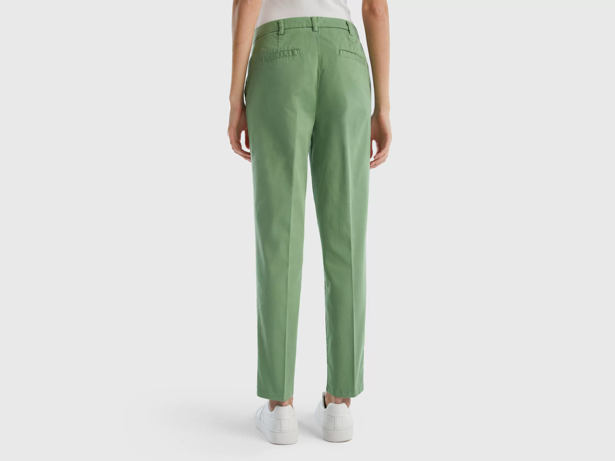 Chinos Slim Fit Em Algodão^Benetton Discount