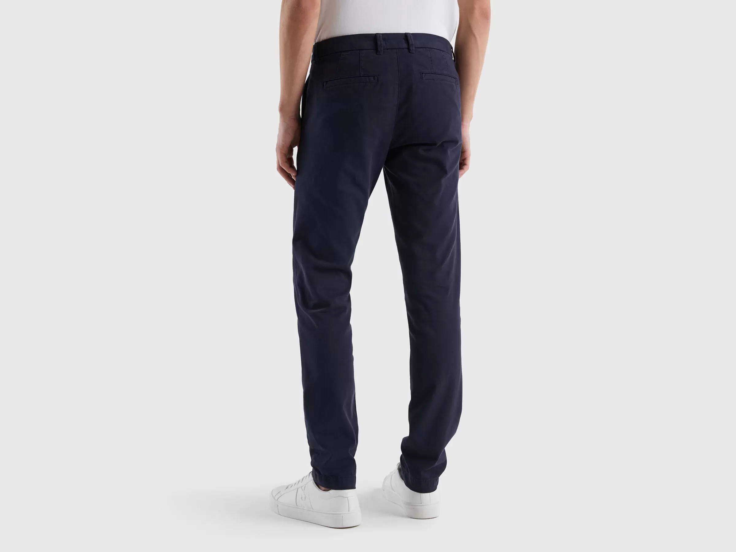 Chinos Slim Fit Em Algodão Stretch^Benetton Hot