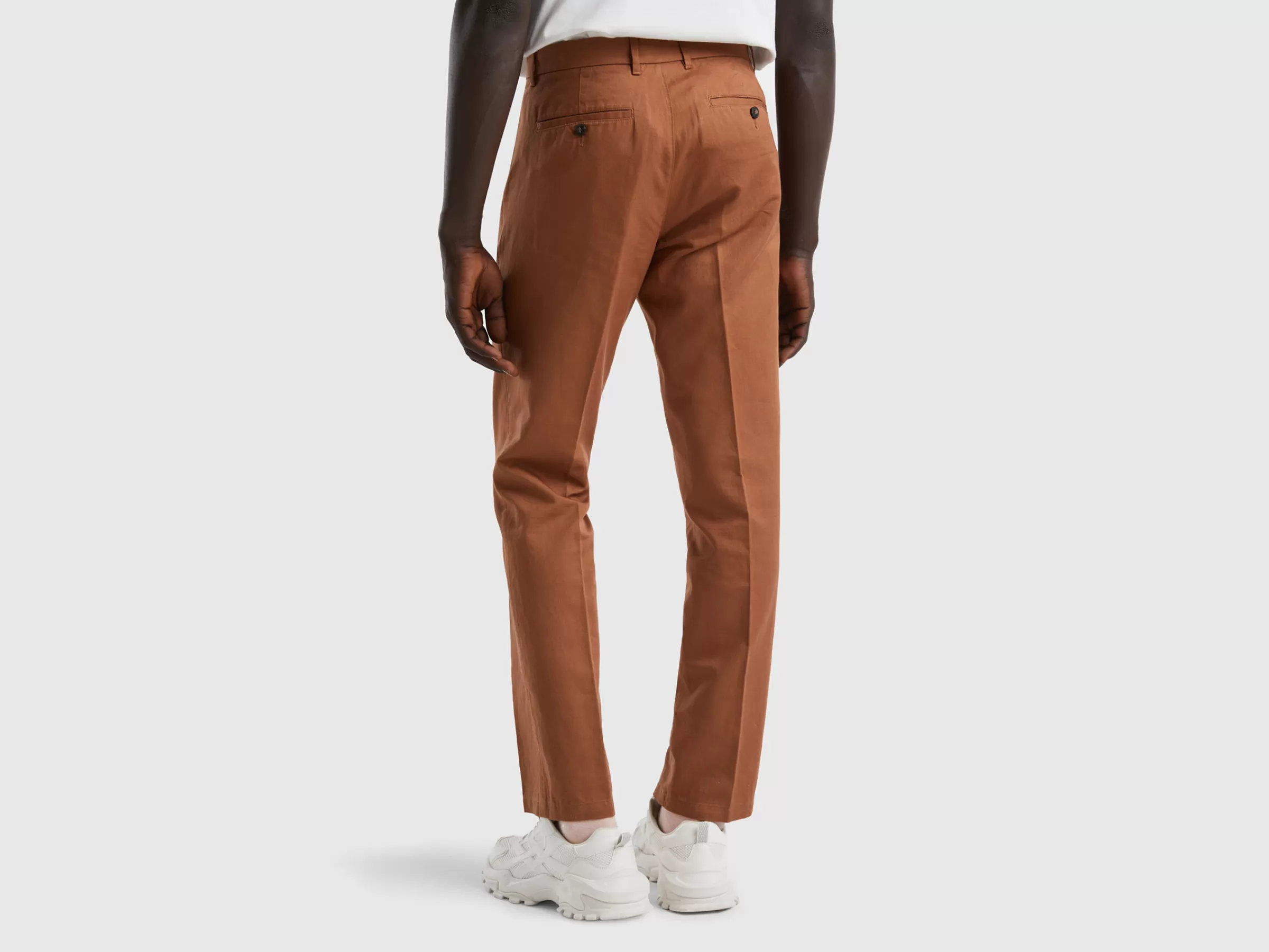 Chinos Straight Em Linho Misto^Benetton Cheap