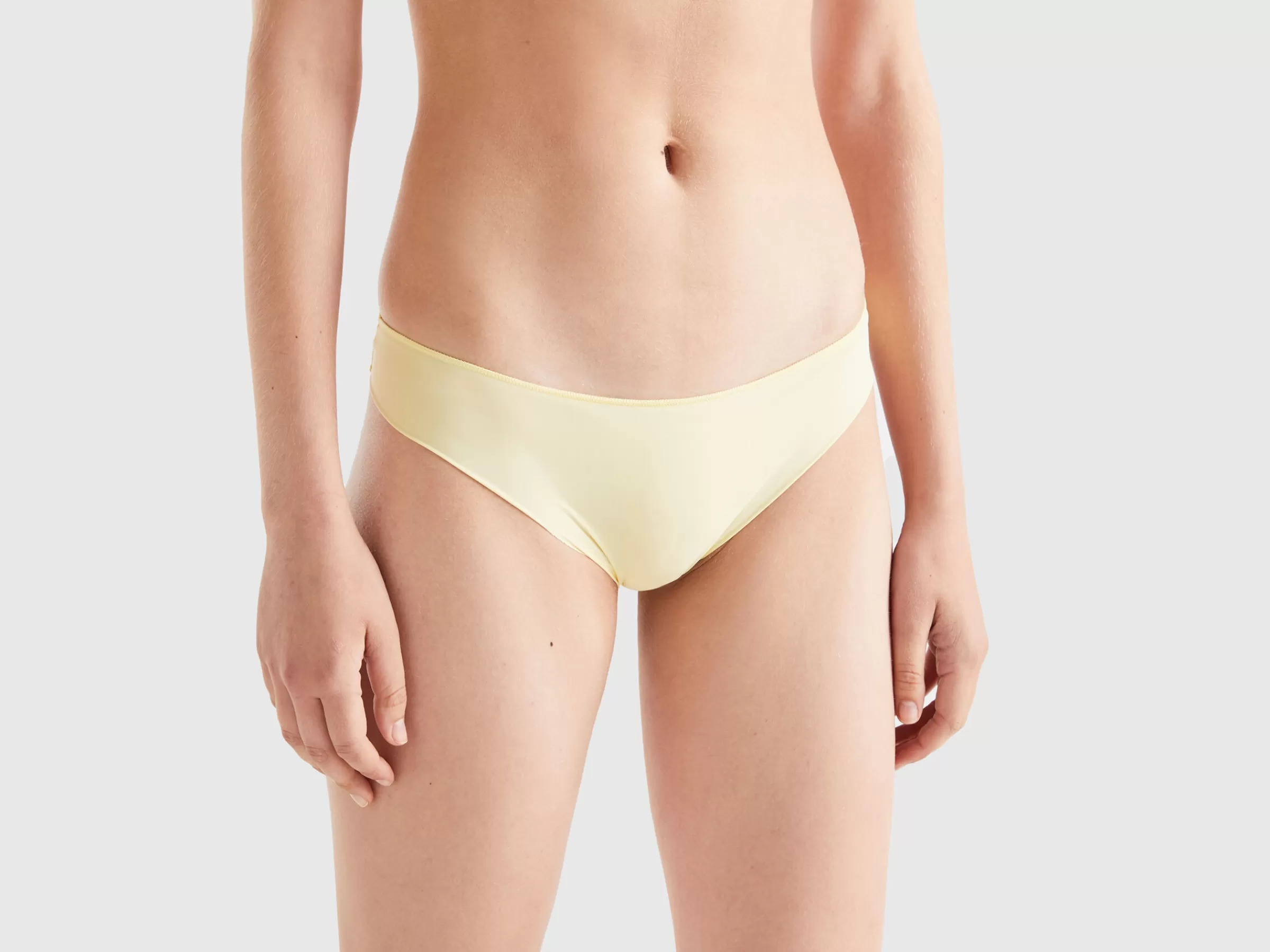 Cueca Brasileira Stretch Com Renda^Benetton Sale