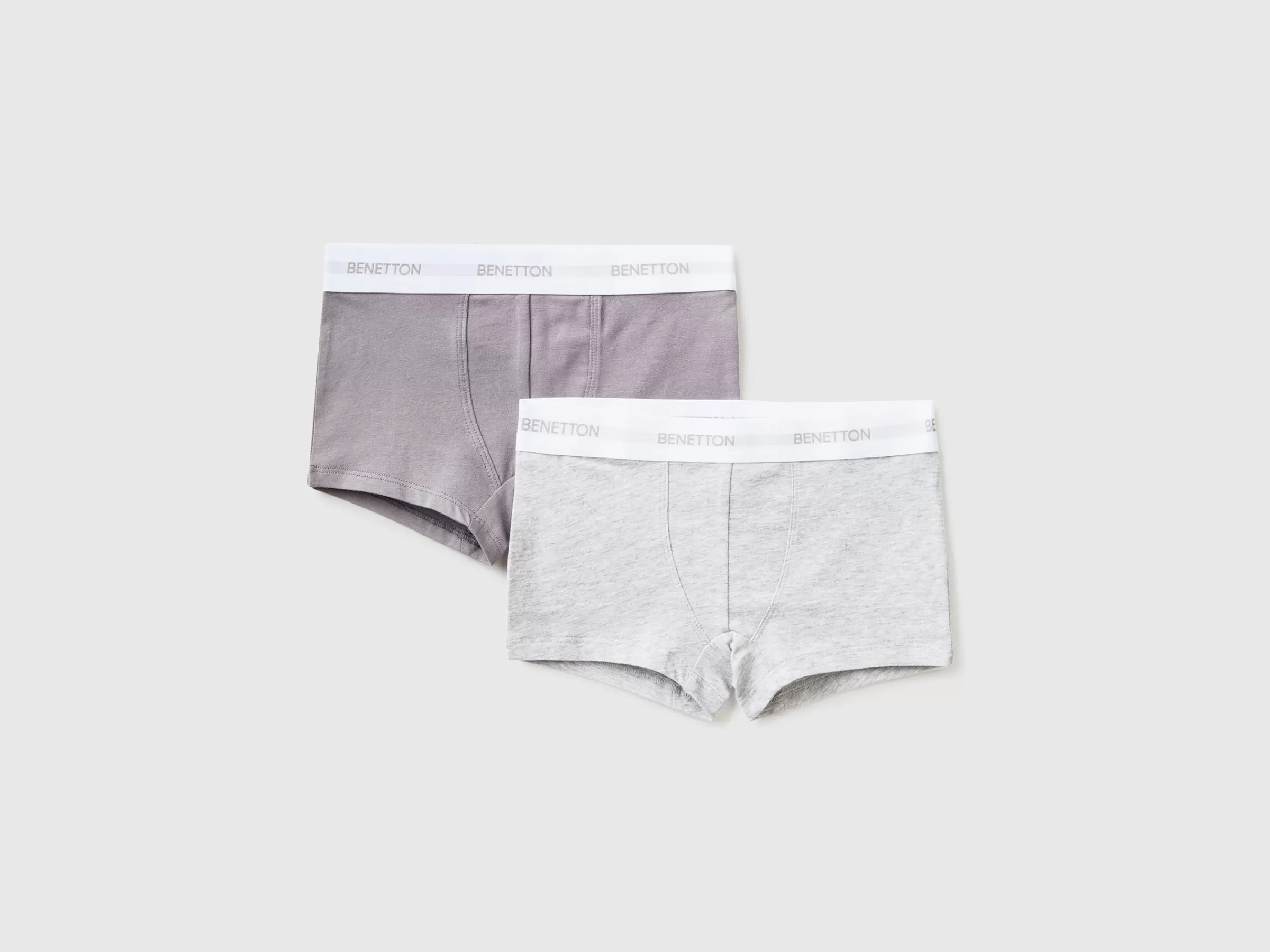 Dois Boxers Com Elastico Logotipo^Benetton Cheap