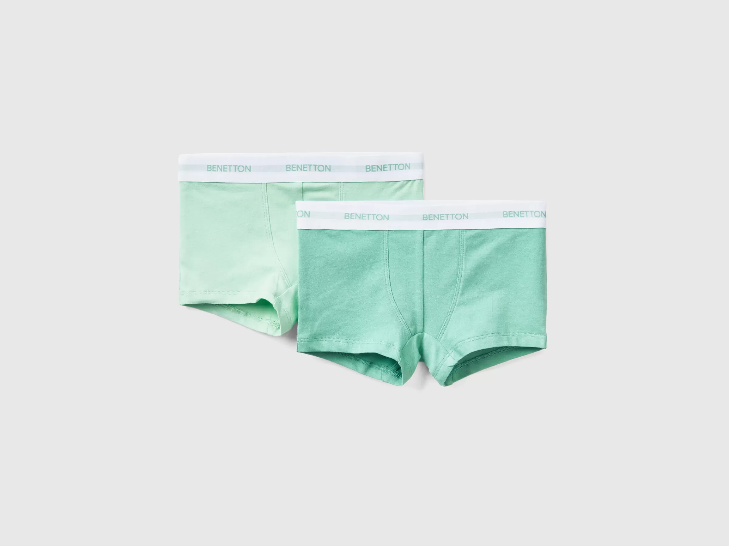 Dois Boxers Com Elastico Logotipo^Benetton Cheap