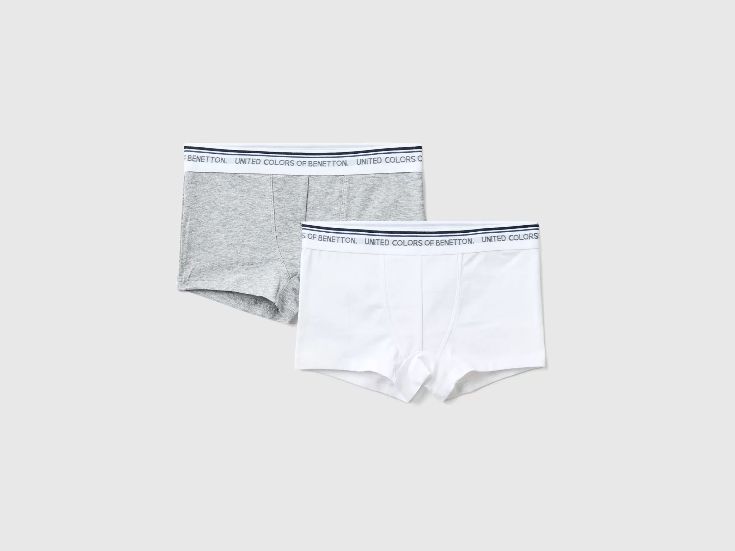 Dois Boxers Com Elastico Logotipo^Benetton Cheap